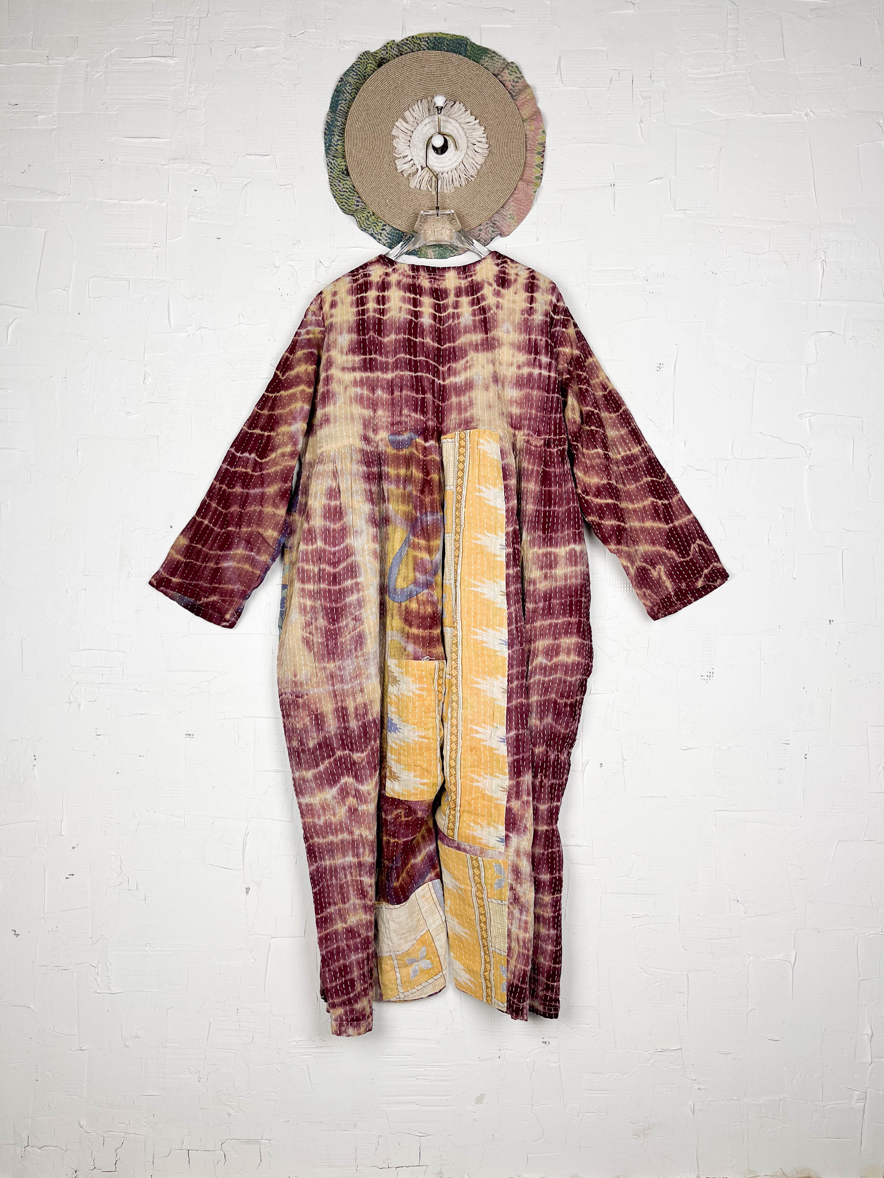 Maroon tie-dye jumpsuit - Love Protect Sustain