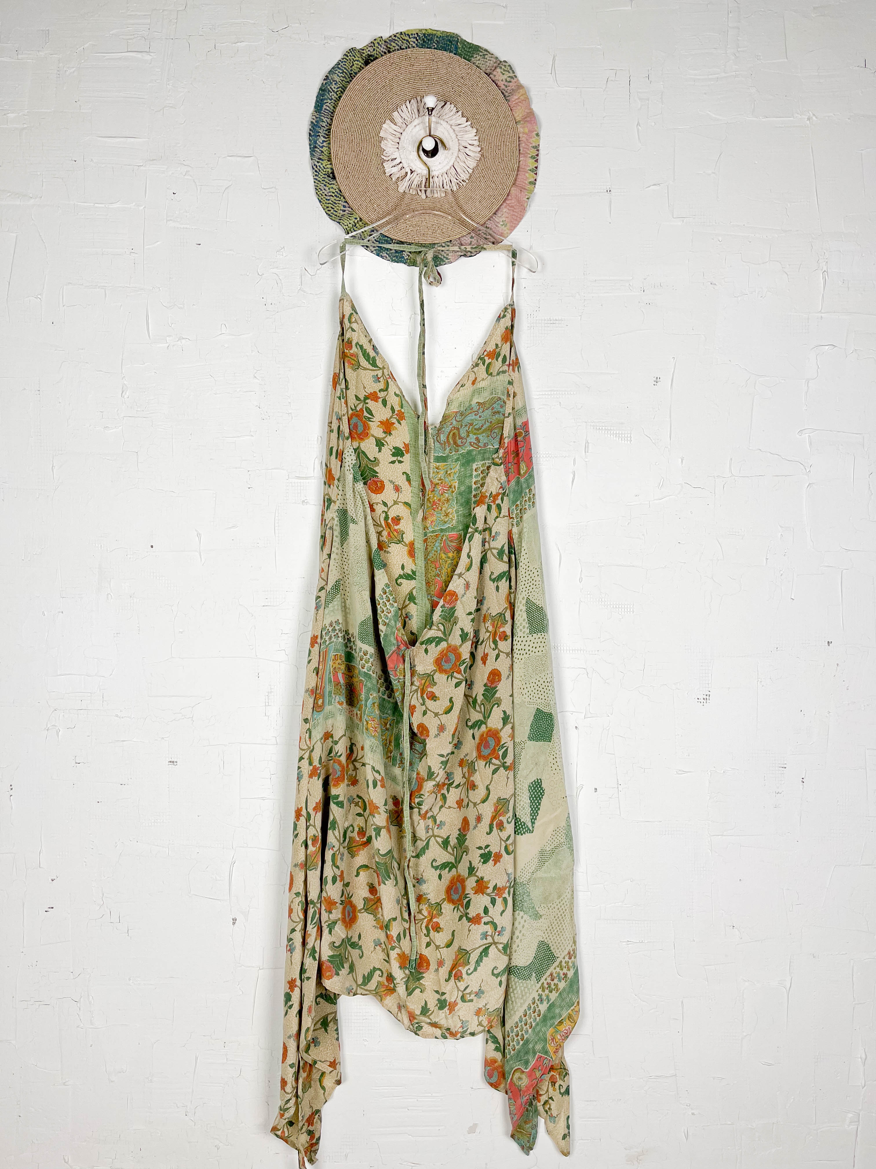 Maxi silk halter dress - Love Protect Sustain