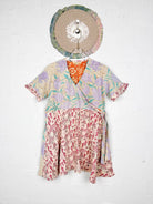 Mid-length Kantha dress - Love Protect Sustain