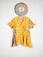 Mid-length Kantha dress - Love Protect Sustain 