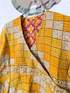 Mid-length Kantha dress - Love Protect Sustain