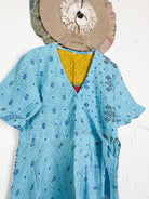 Mid-length Kantha dress - Love Protect Sustain