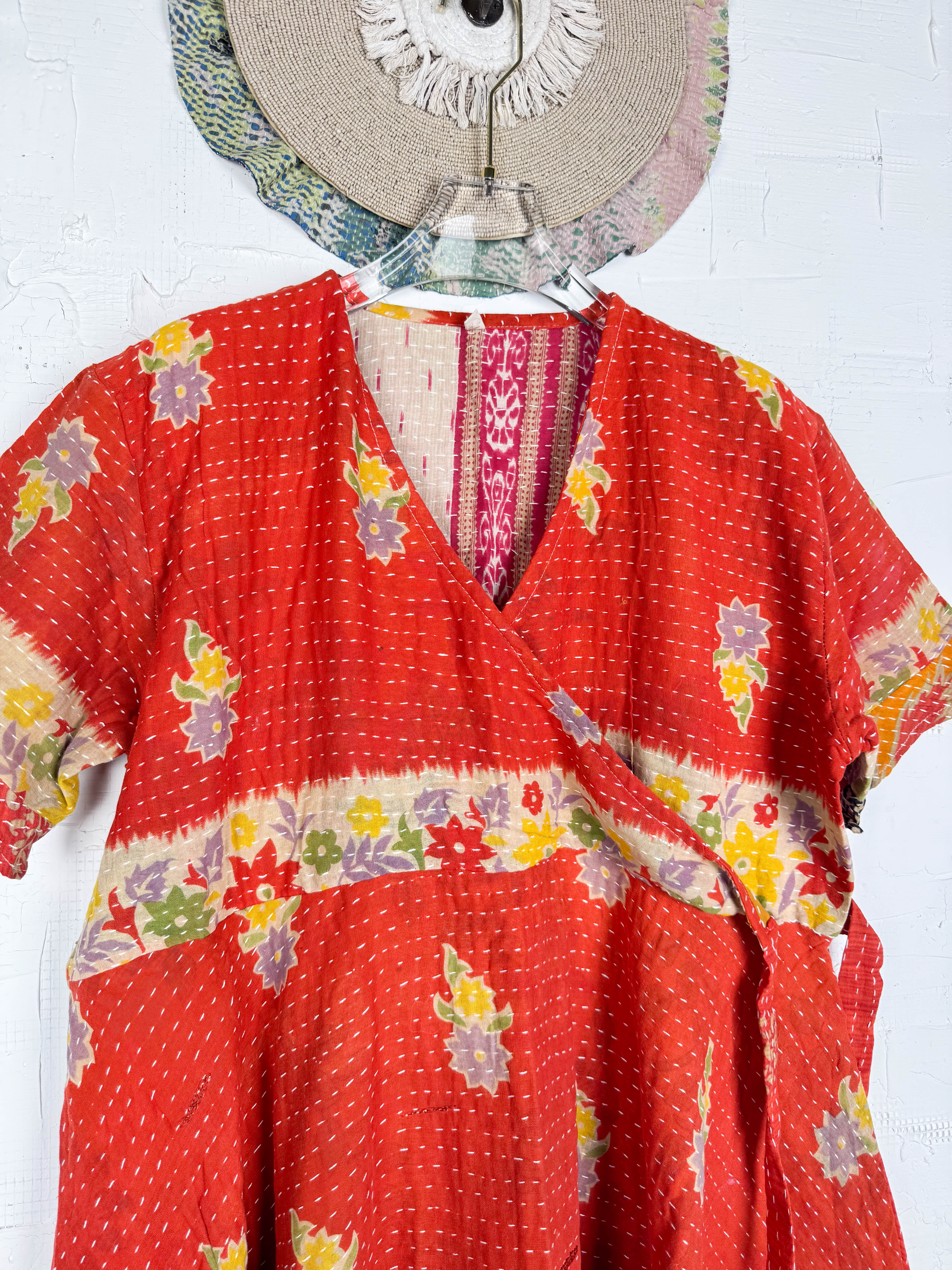 Midi wrap dress - Love Protect Sustain