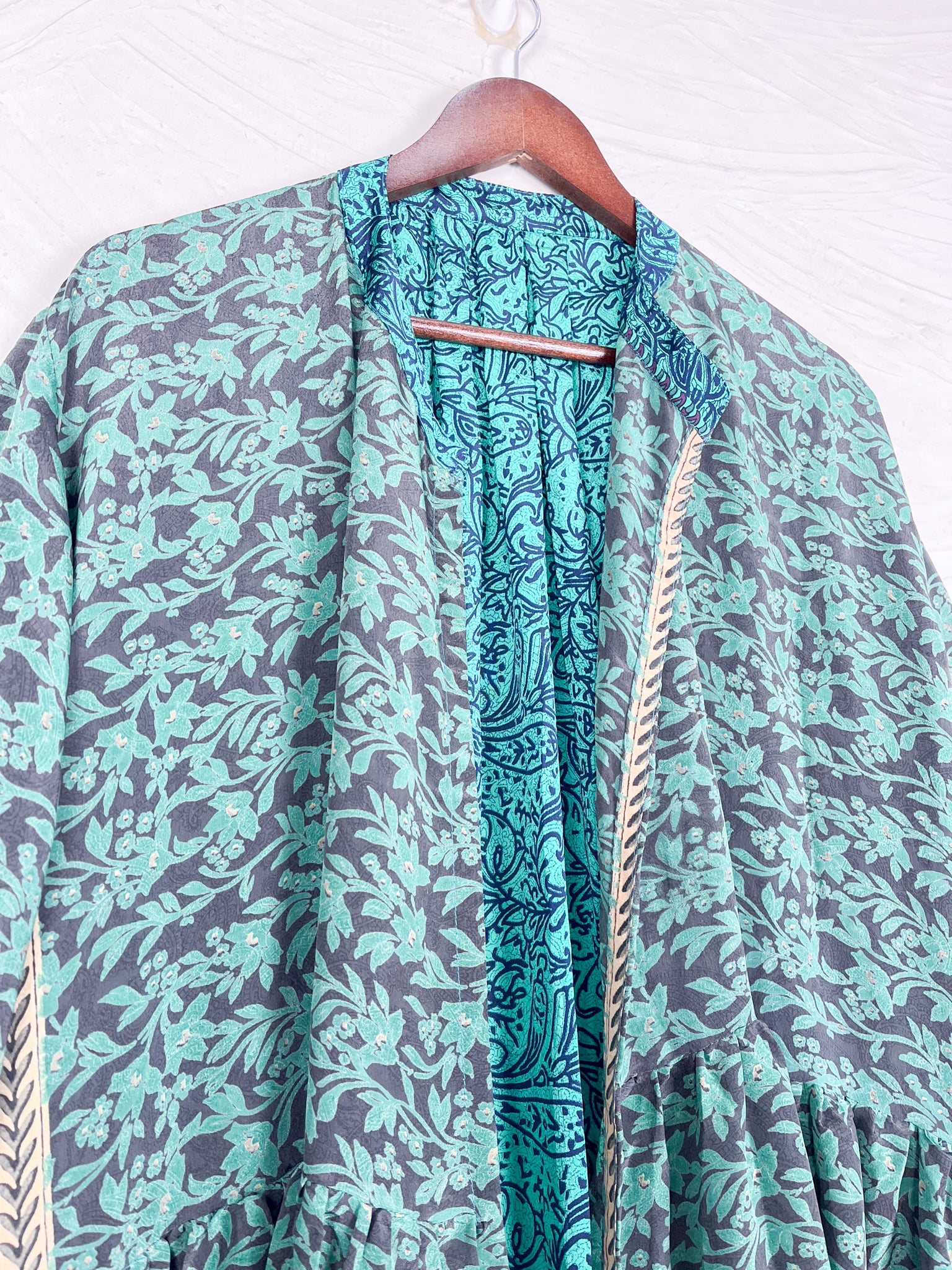 Modest silk dress - Love Protect Sustain