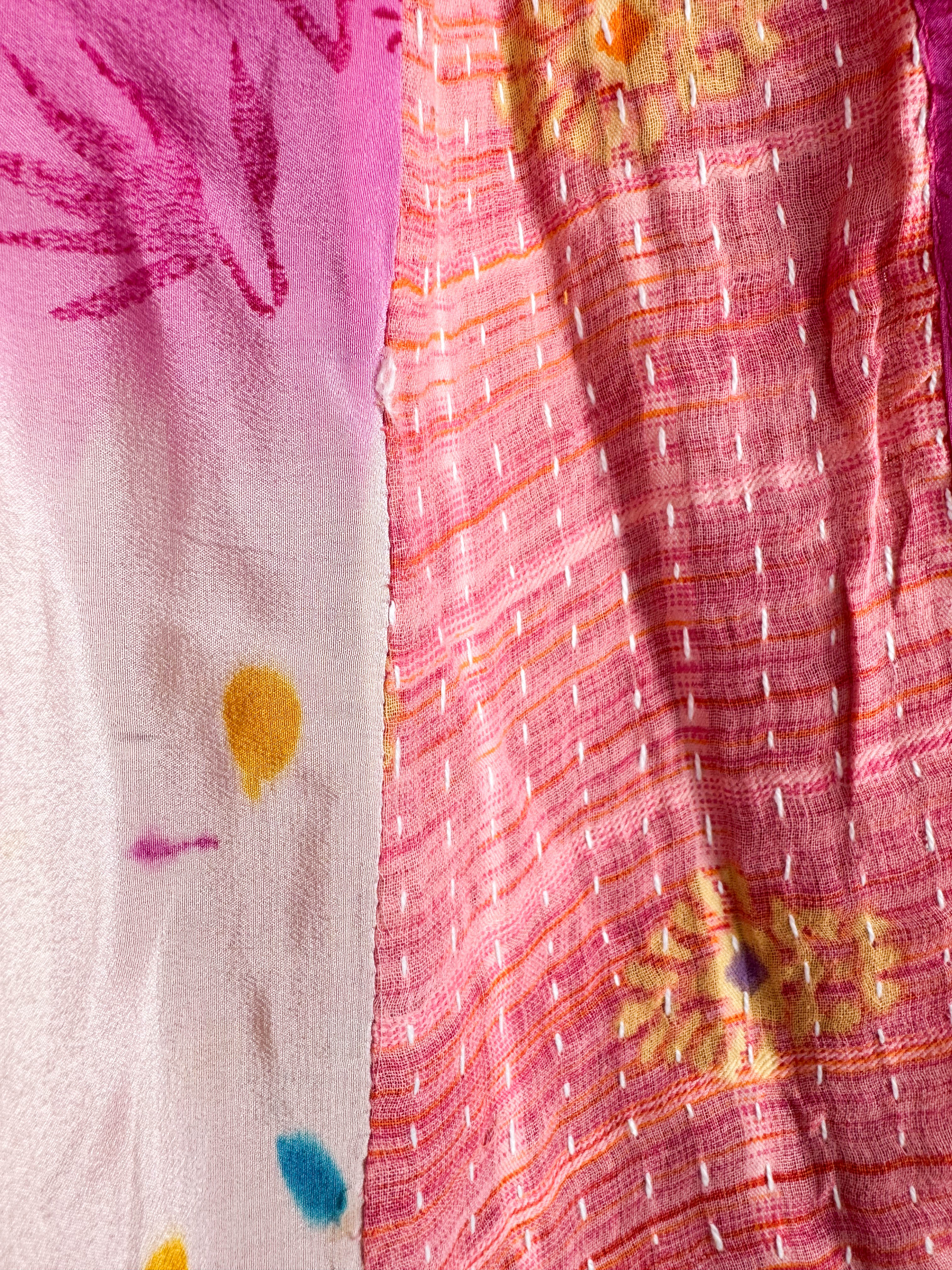 Open front silk vest - Love Protect Sustain