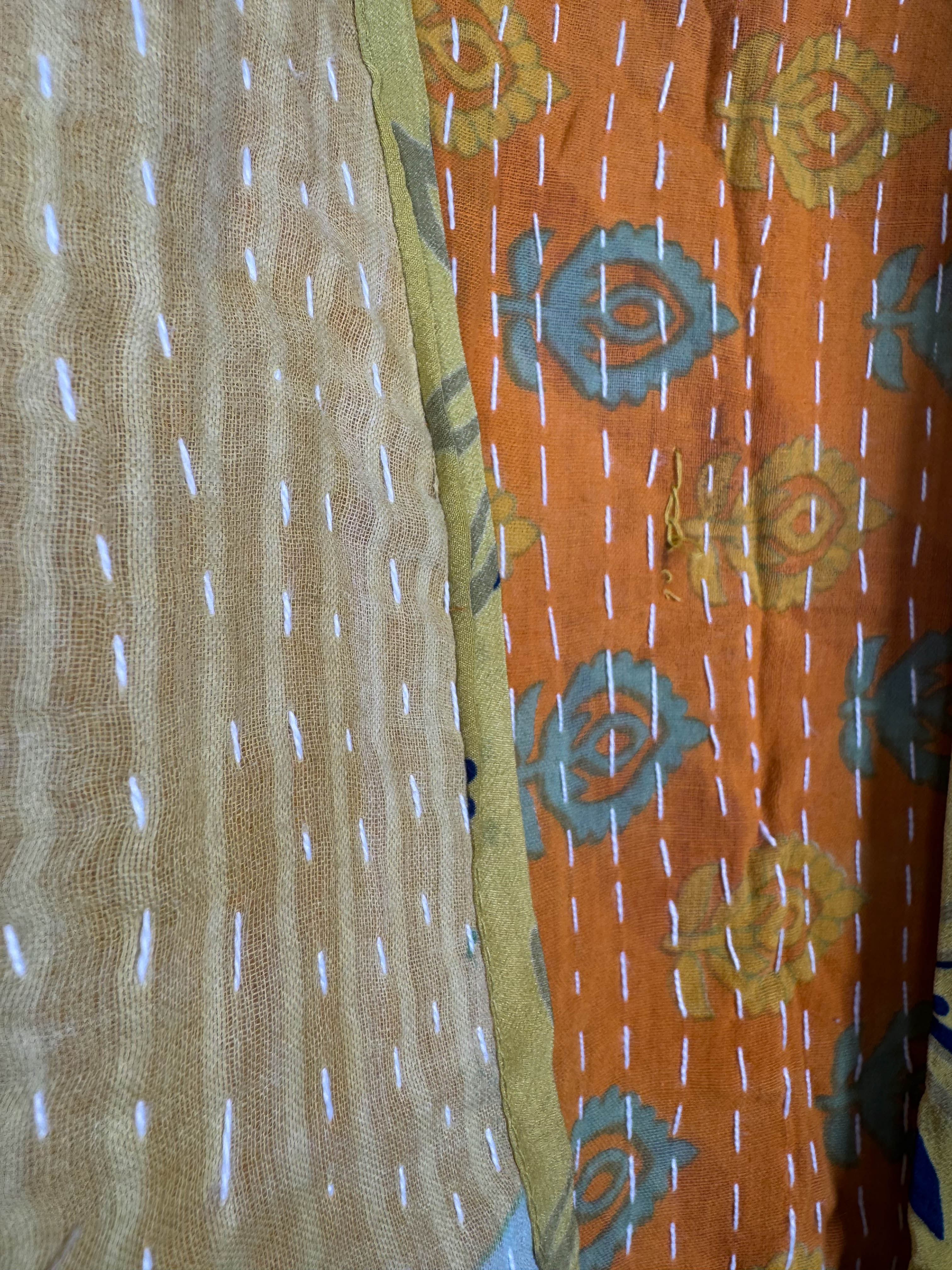 Open front silk vest - Love Protect Sustain