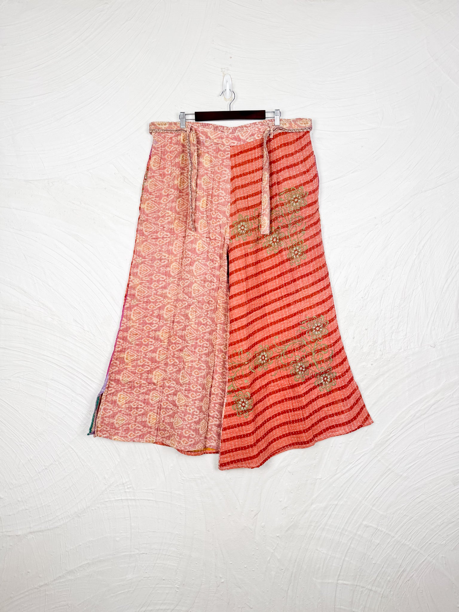 Orange Kantha Pants - Love Protect Sustain