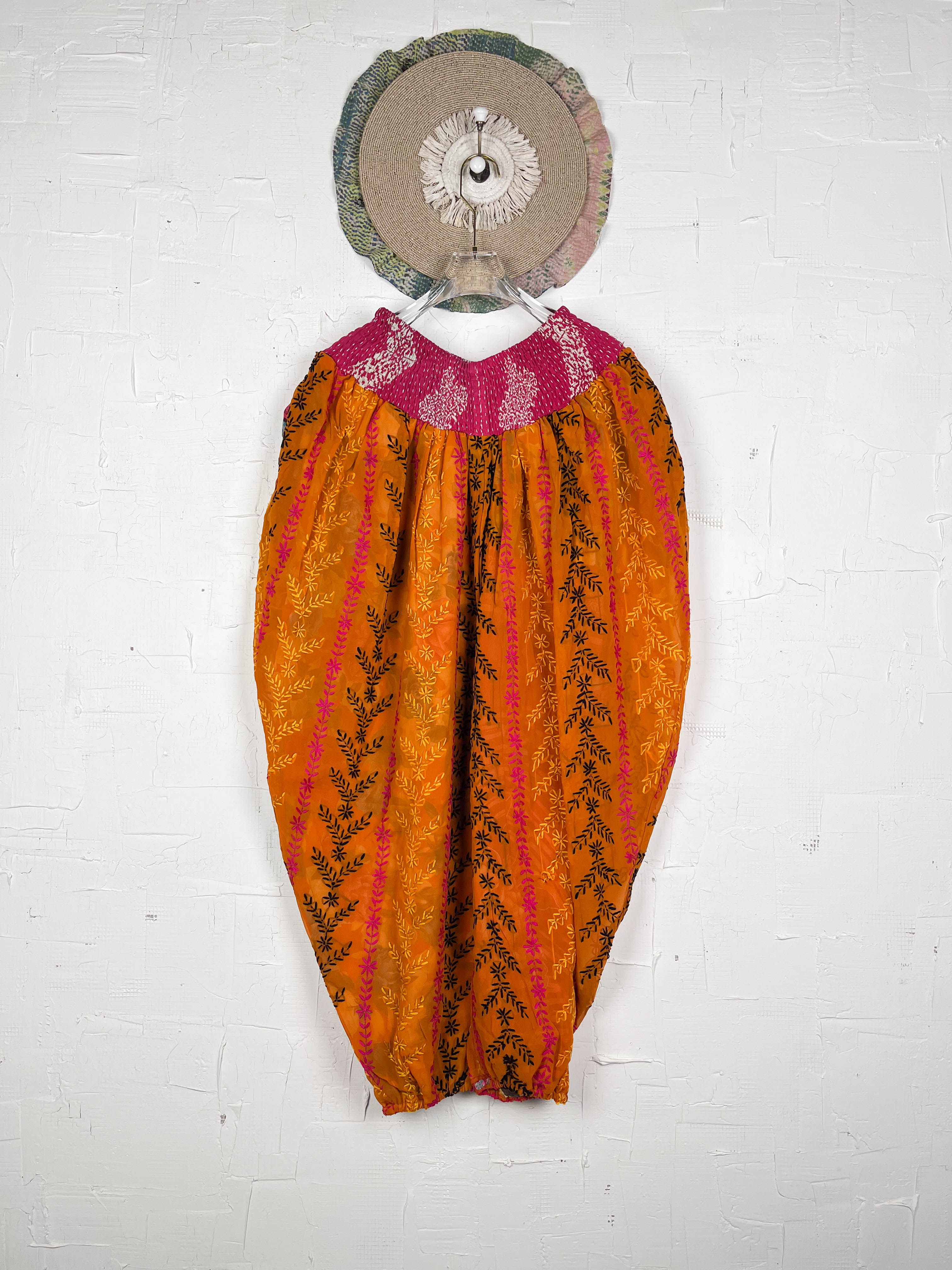 Orange boho pants - Love Protect Sustain 