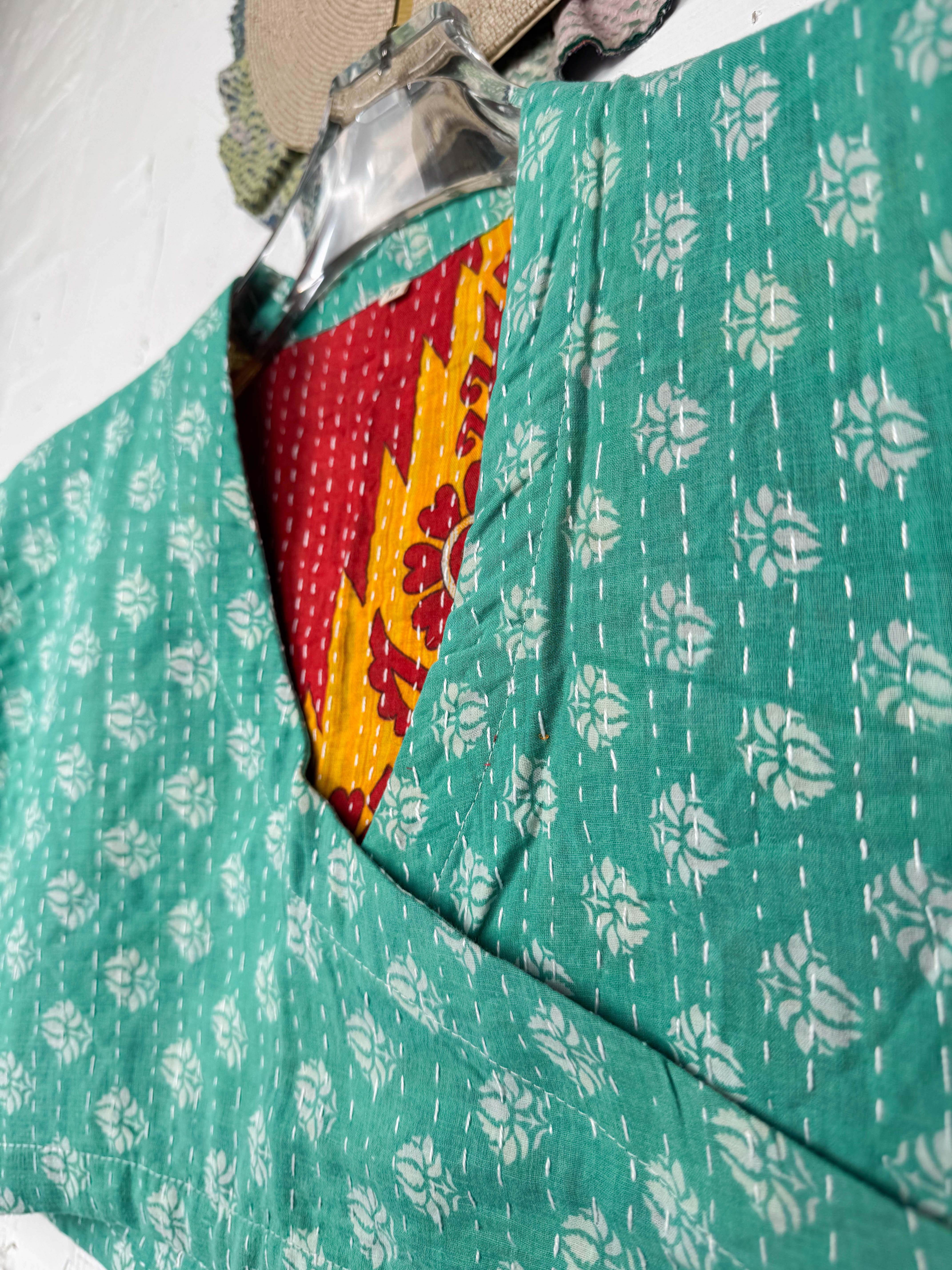 Patchwork crop top - Love Protect Sustain