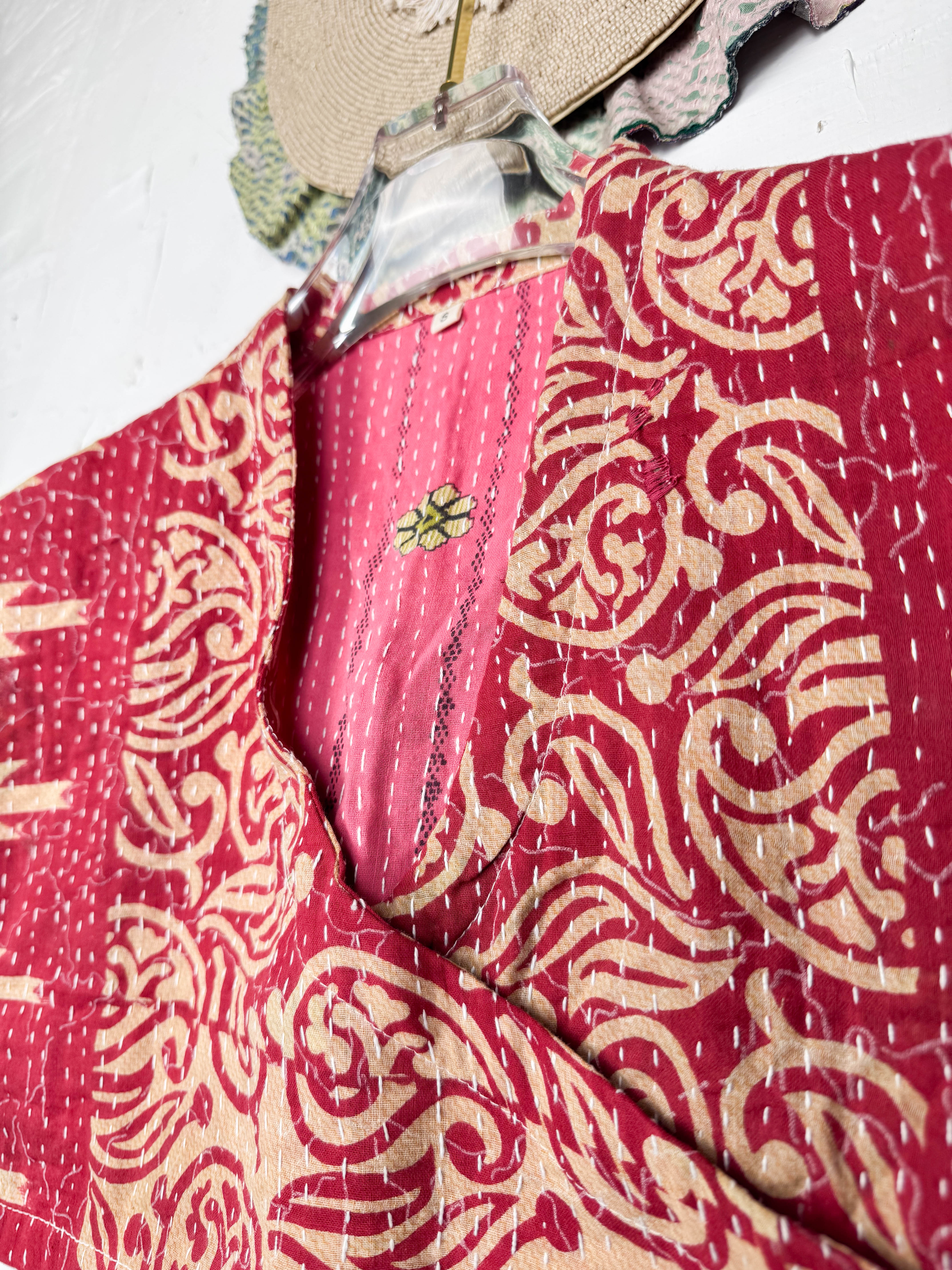 Patchwork crop top - Love Protect Sustain