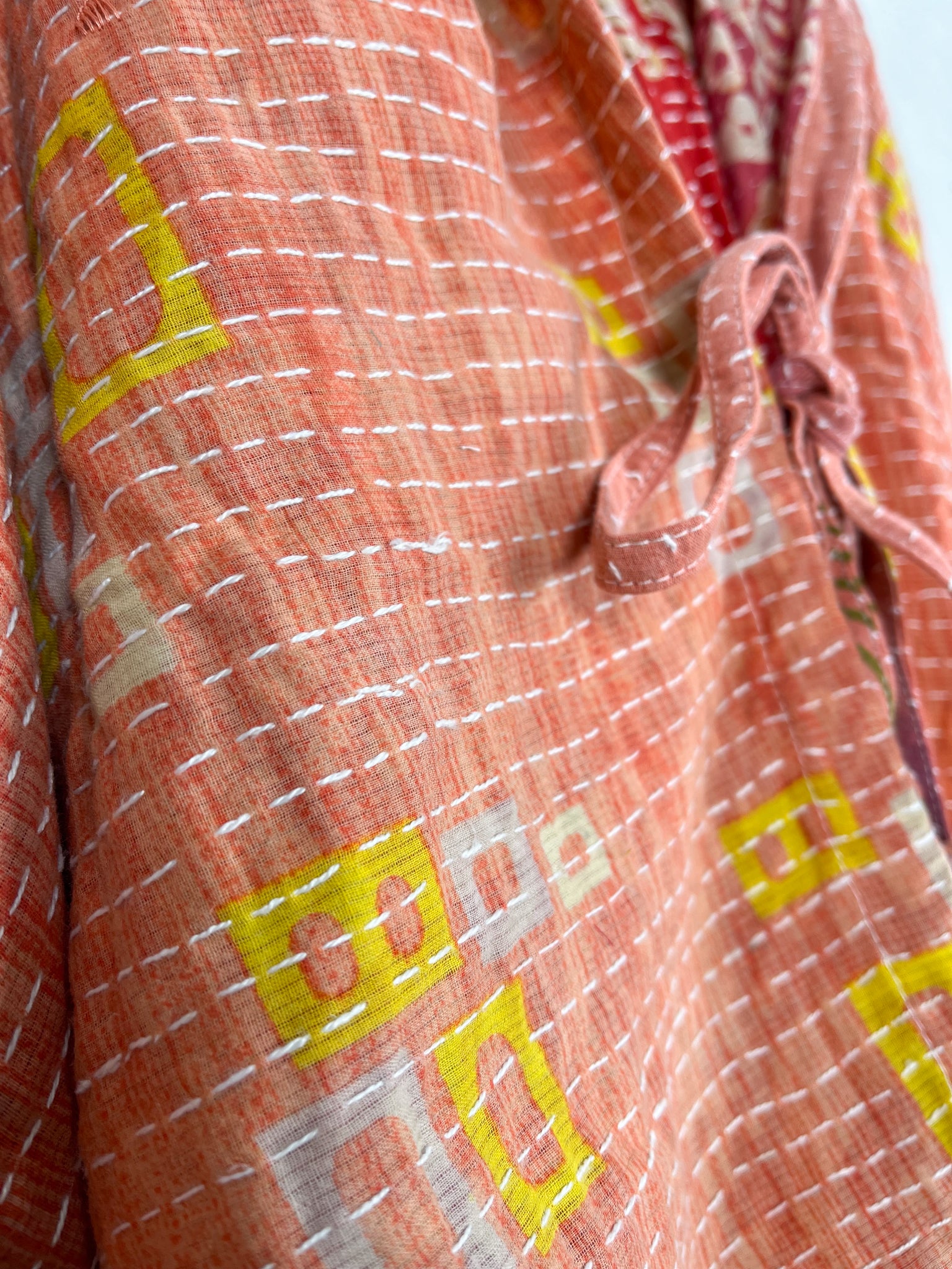 Patchwork kantha poncho - Love Protect Sustain