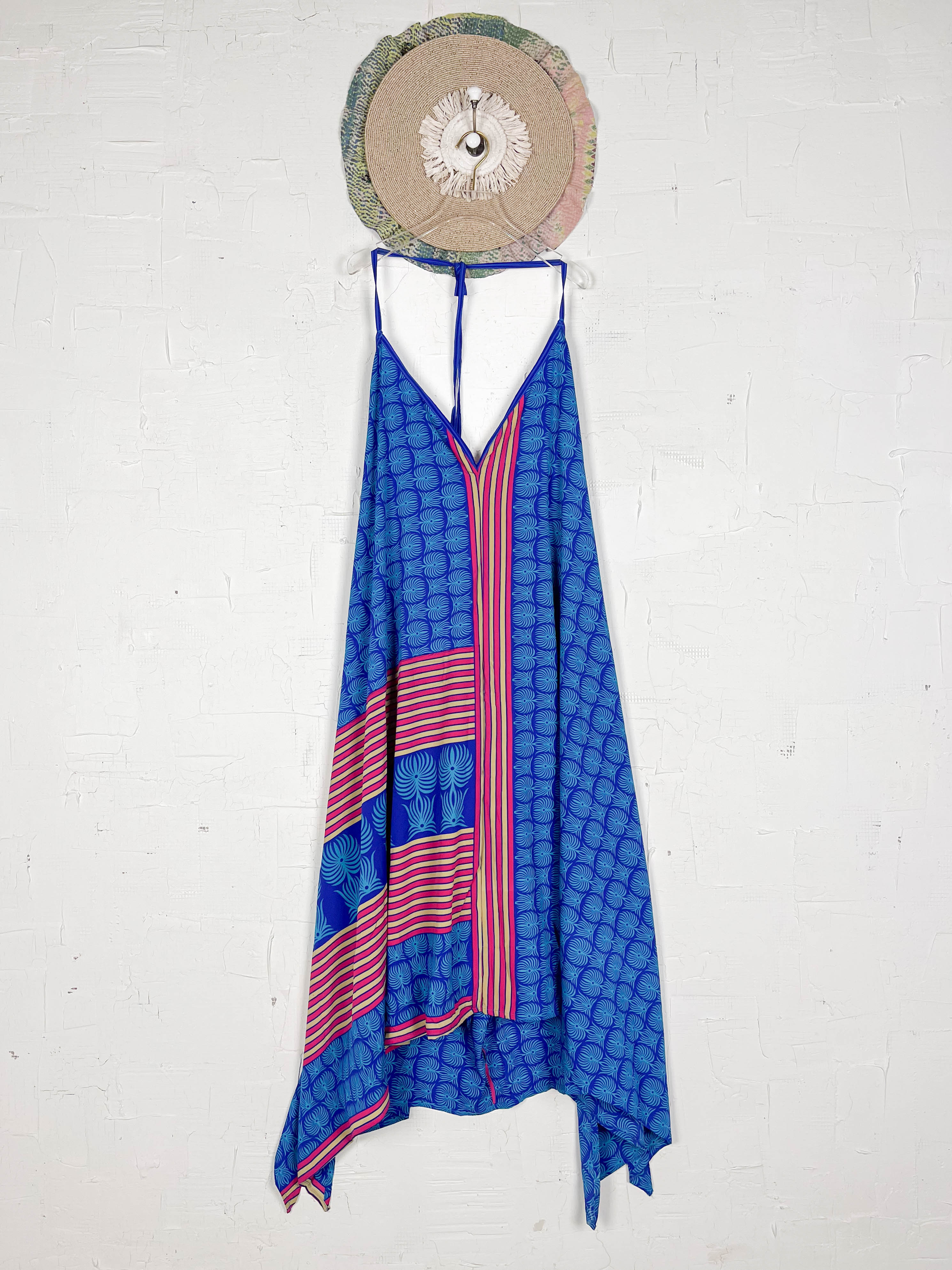 Patchwork silk dress - Love Protect Sustain