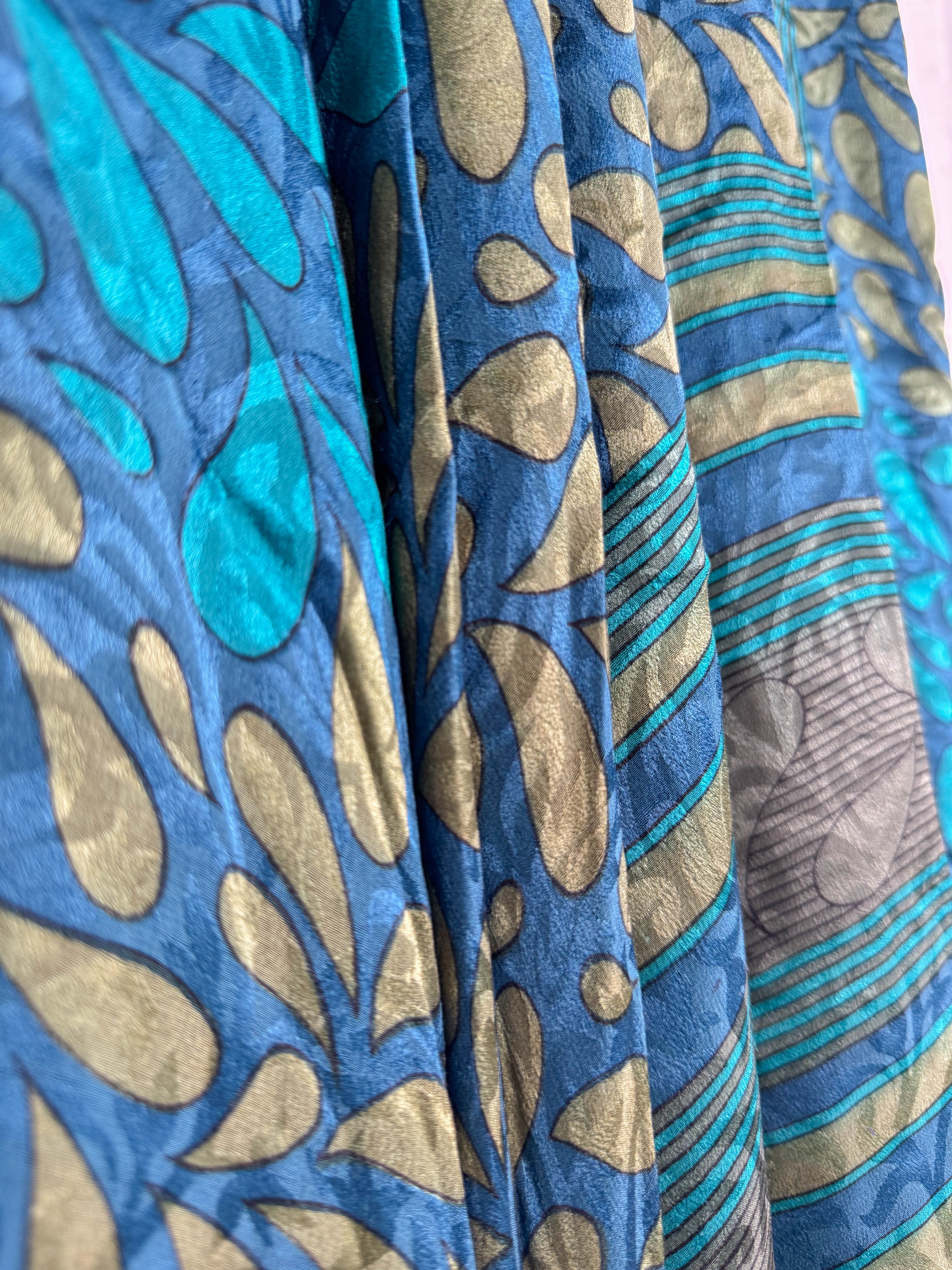 Patchwork silk dress - Love Protect Sustain