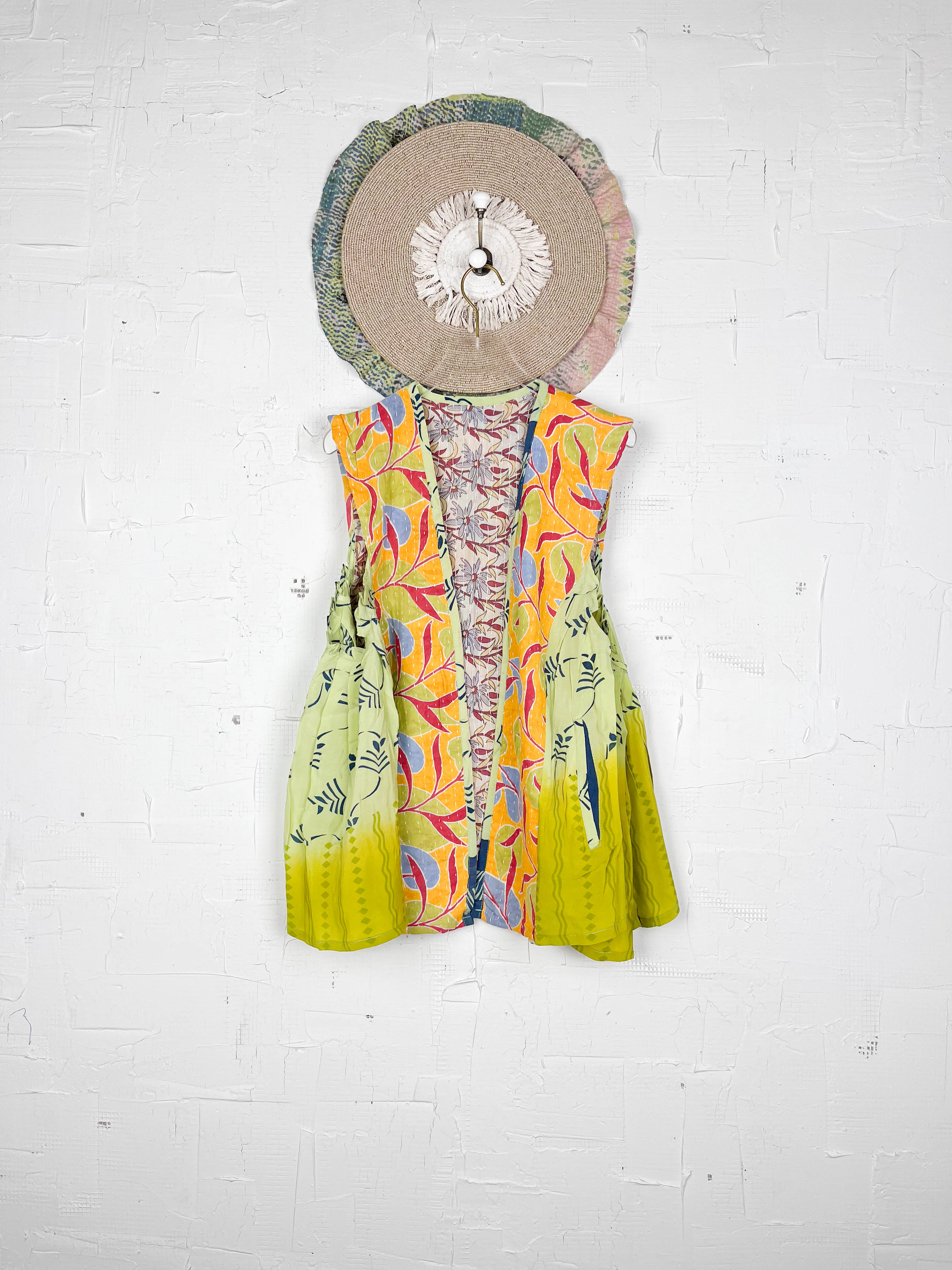 Patchwork silk top - Love Protect Sustain