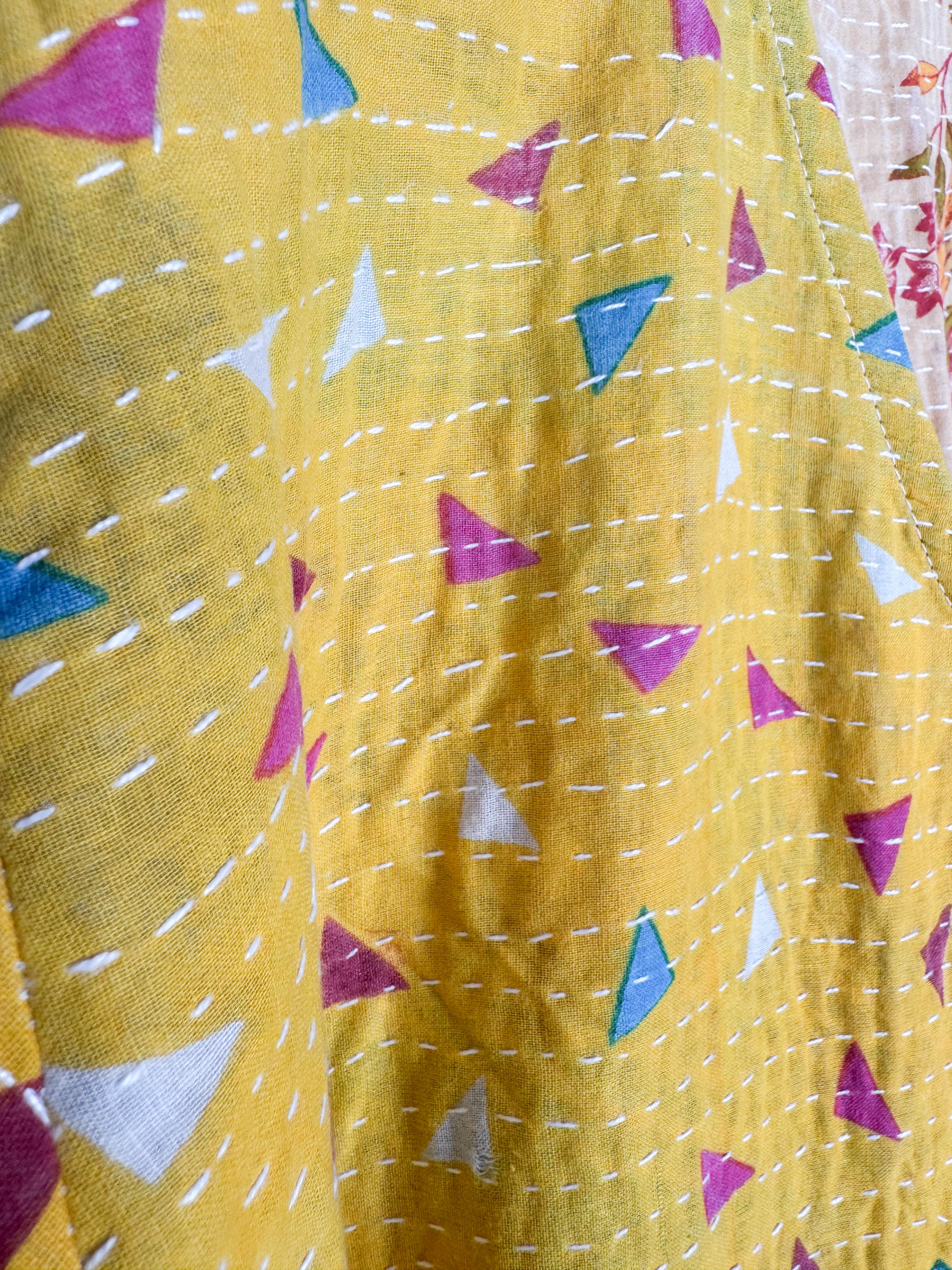 Patterned Kantha dress - Love Protect Sustain 