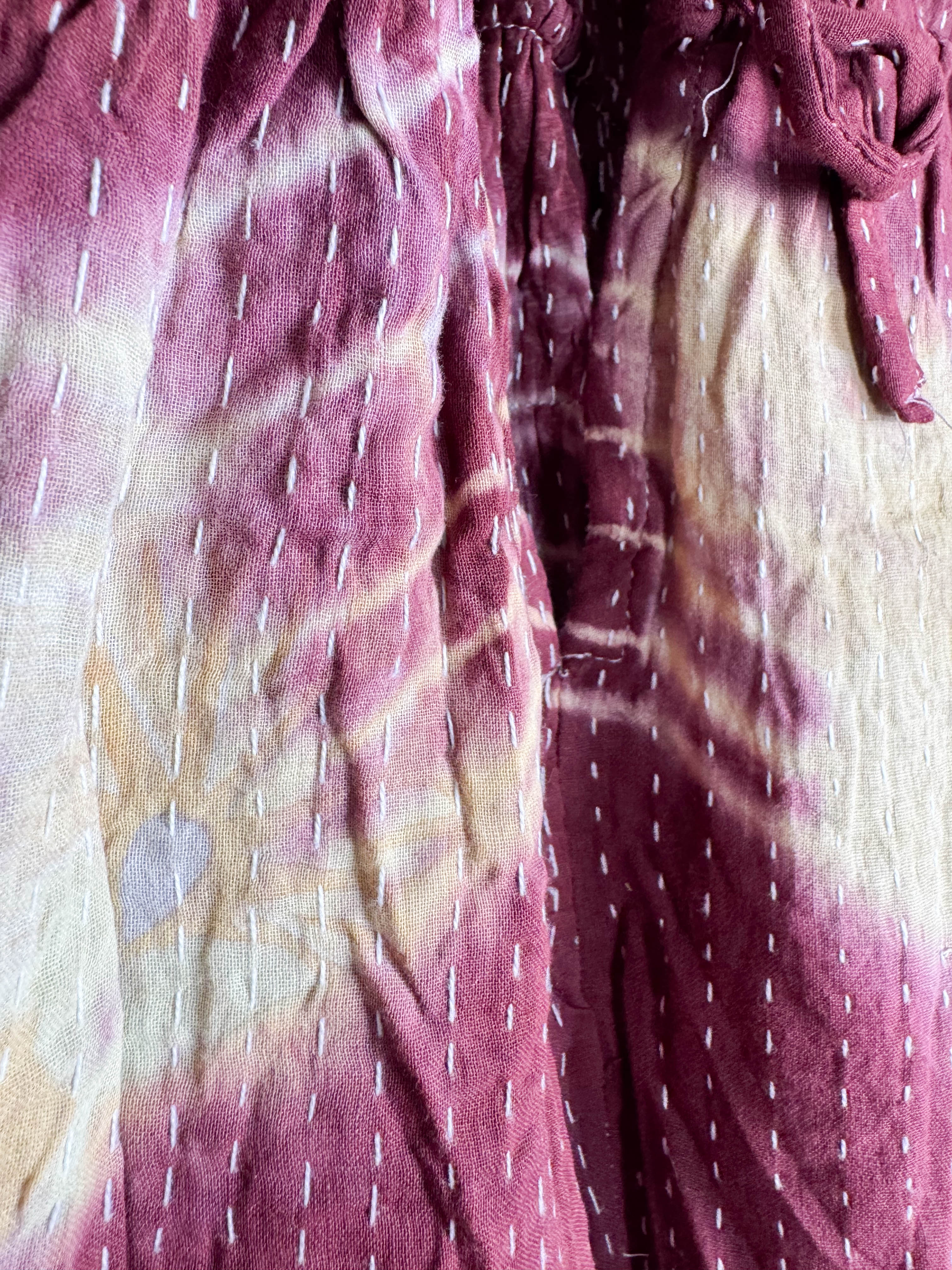 Patterned tie-dye jumpsuit - Love Protect Sustain