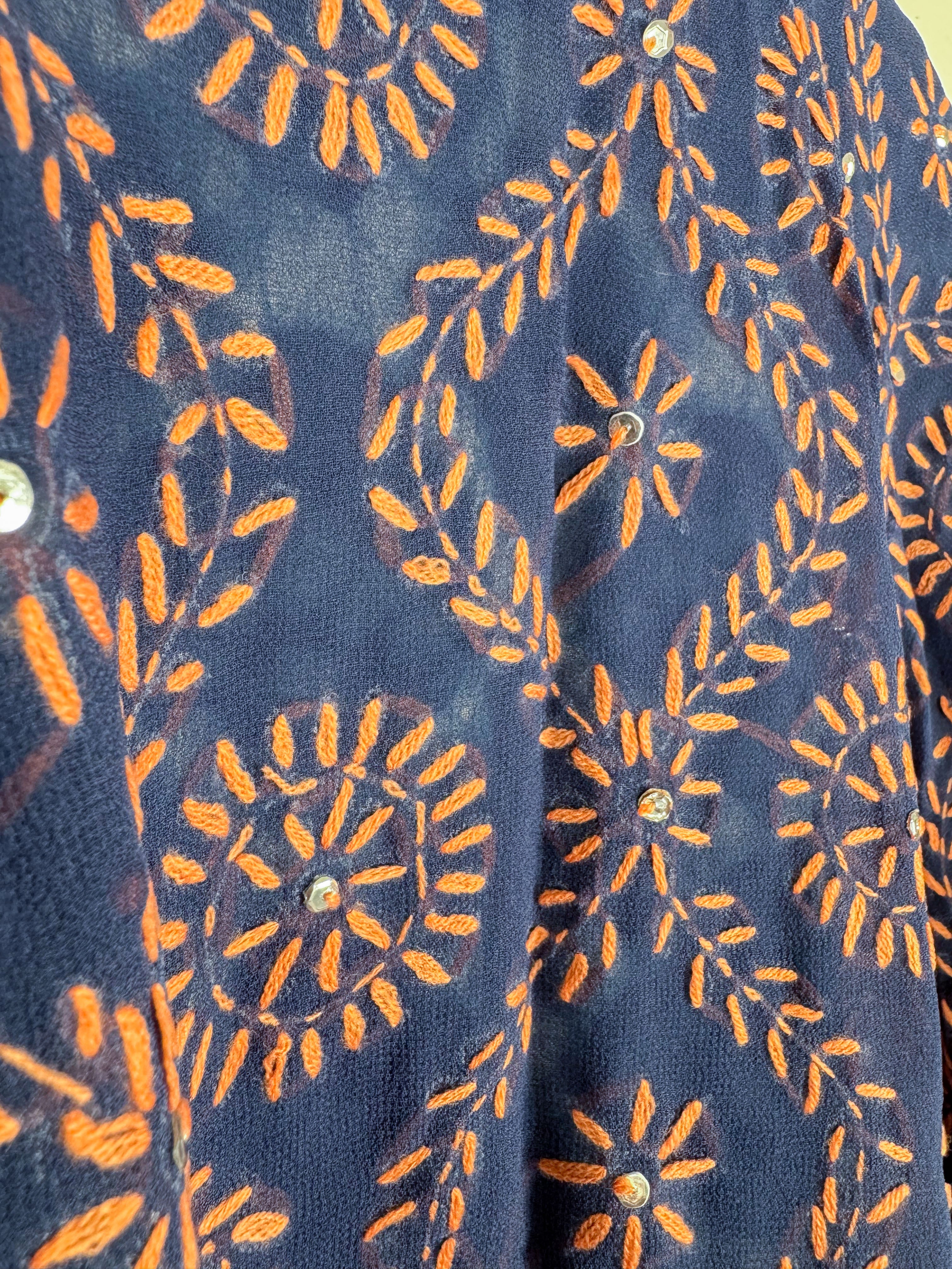 Phulkari kimono - Love Protect Sustain