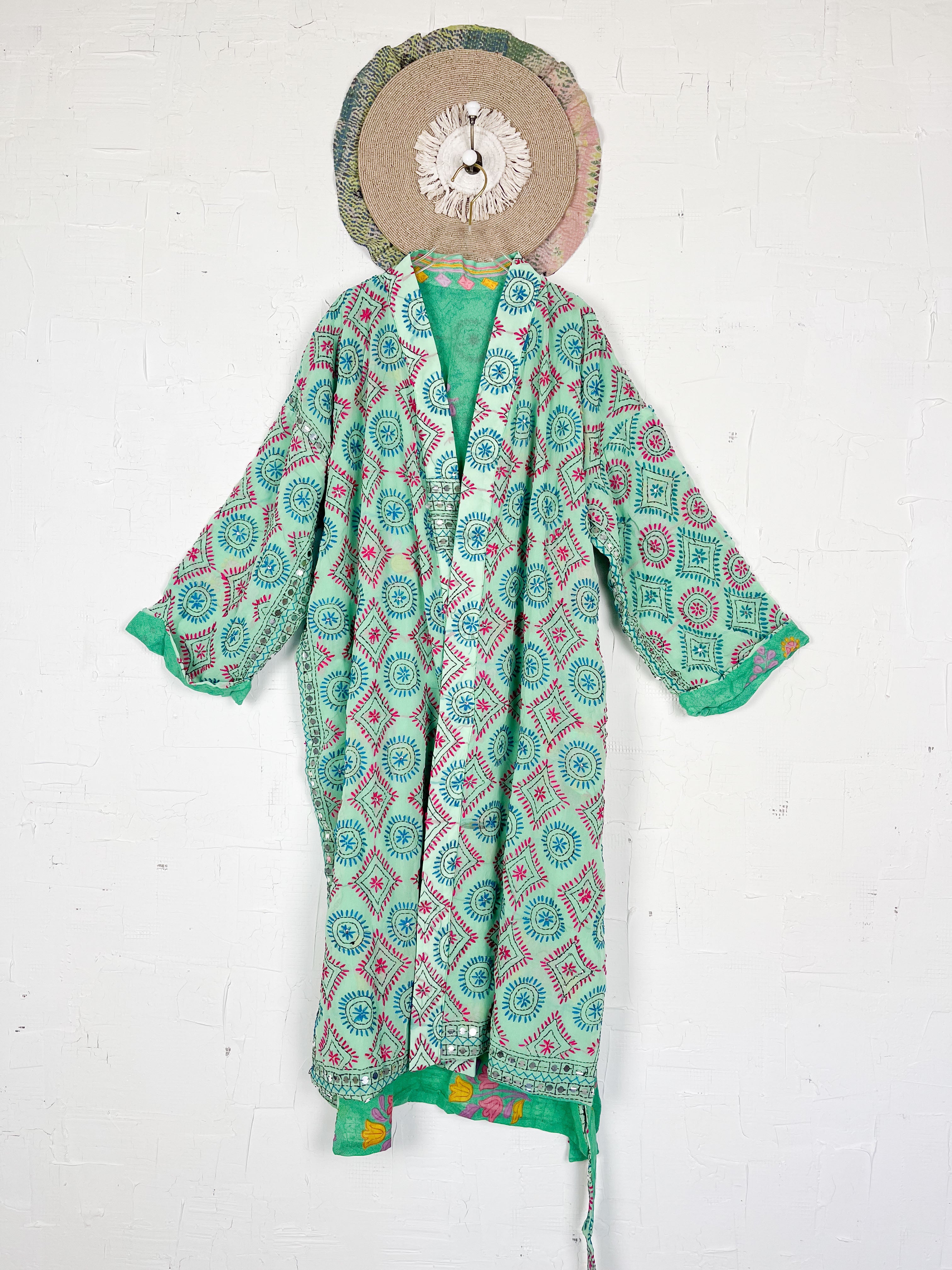 Phulkari kimono - Love Protect Sustain