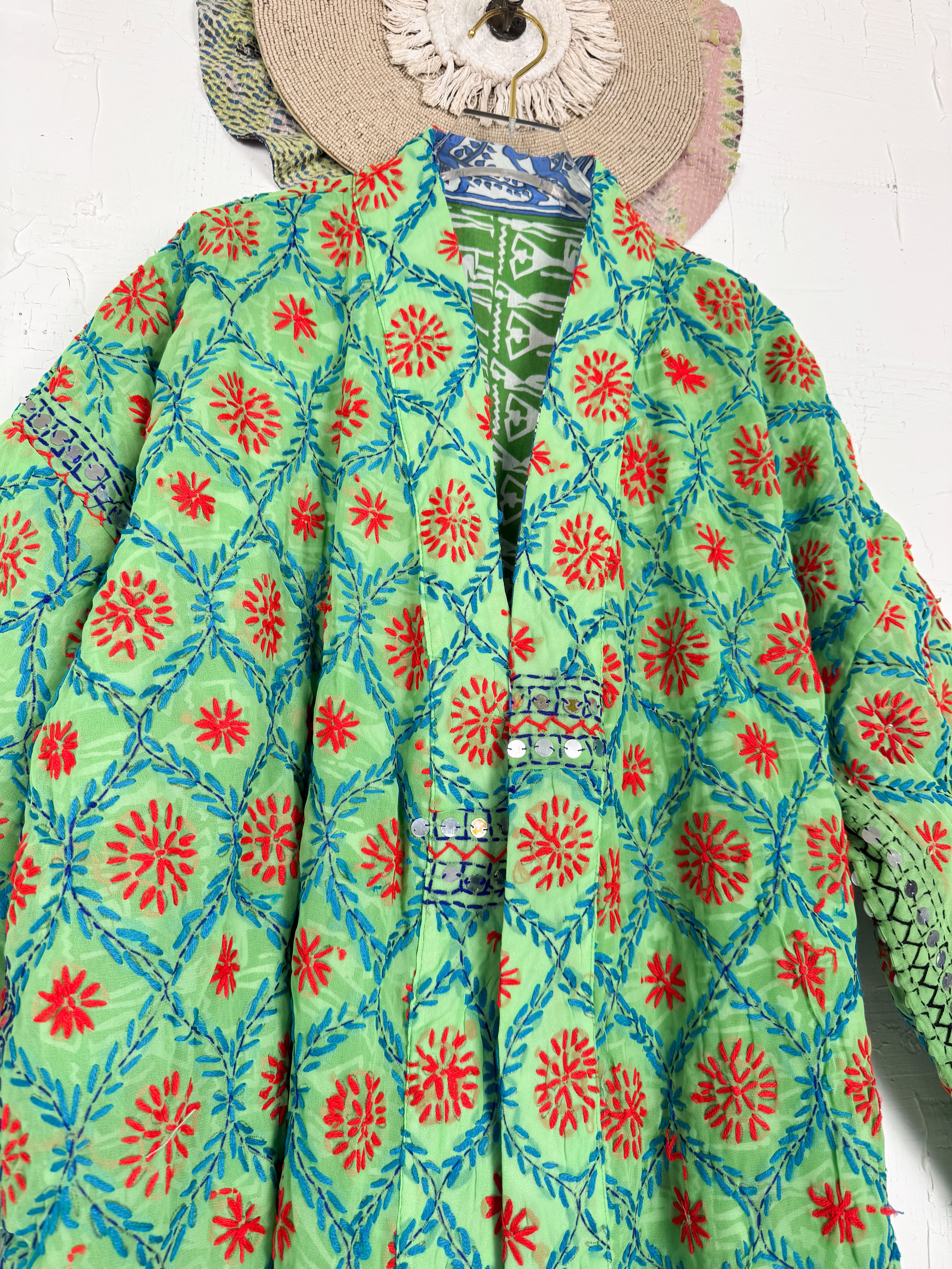 Phulkari kimono - Love Protect Sustain