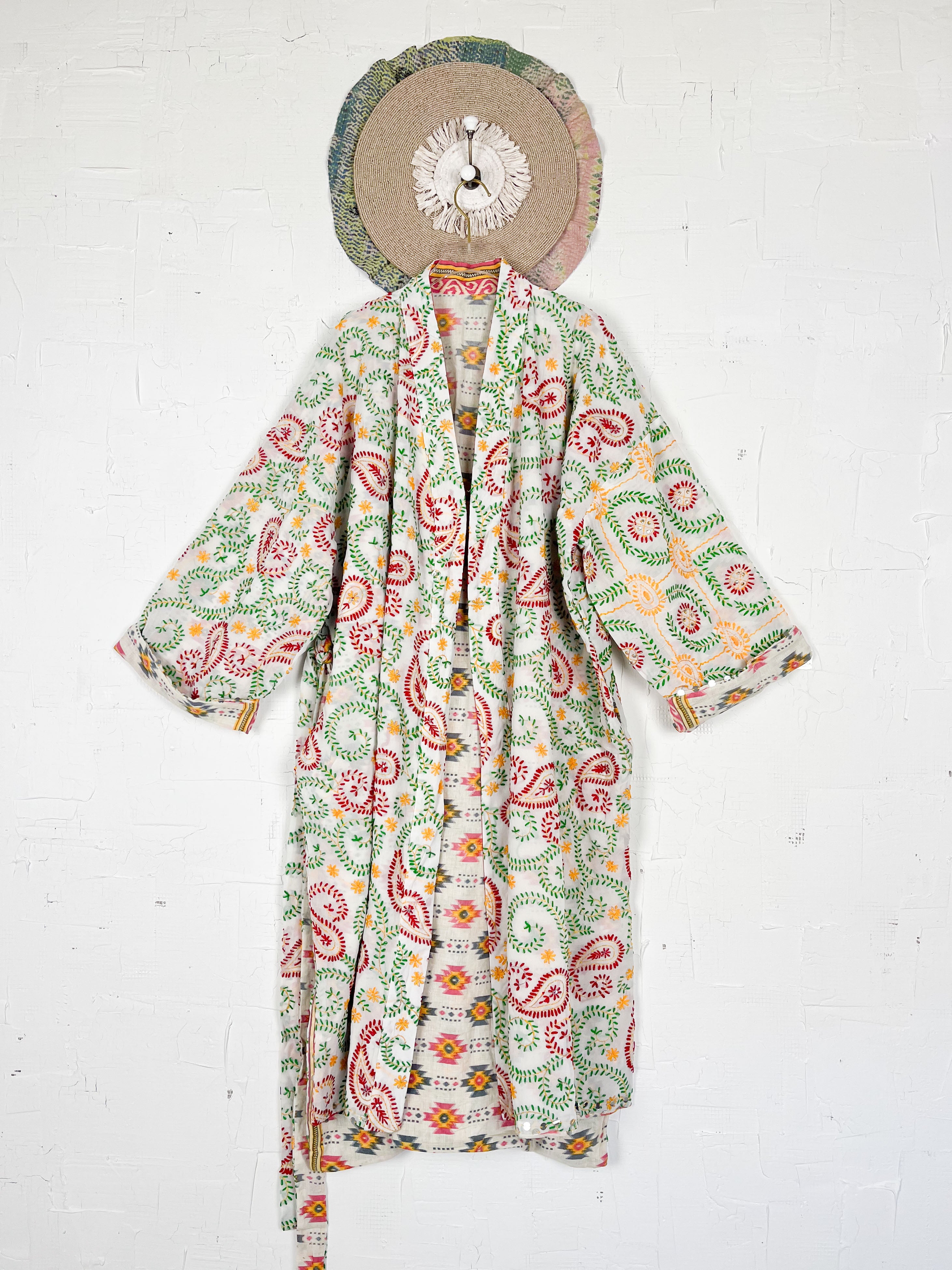 Phulkari kimono - Love Protect Sustain