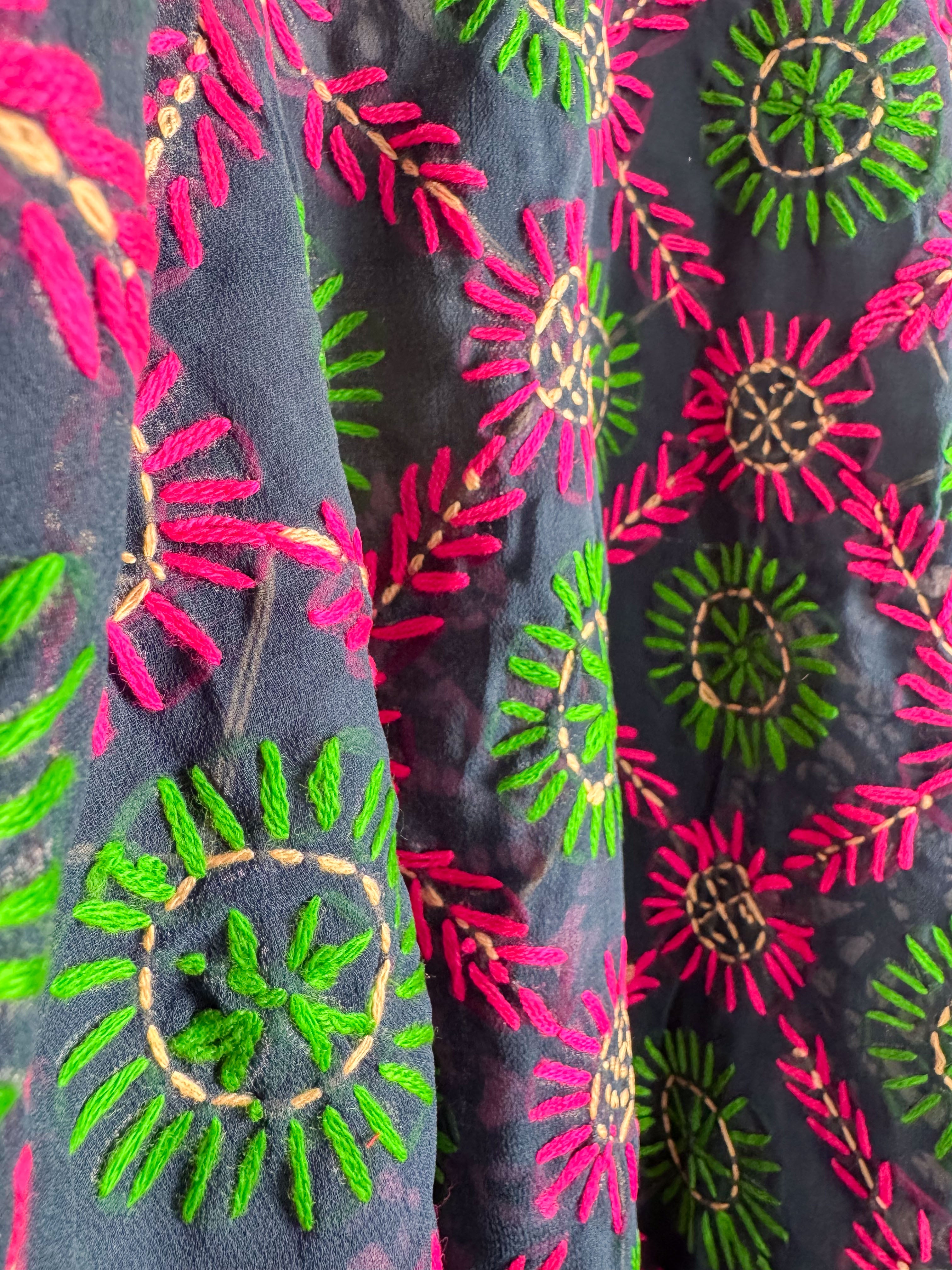 Phulkari kimono - Love Protect Sustain