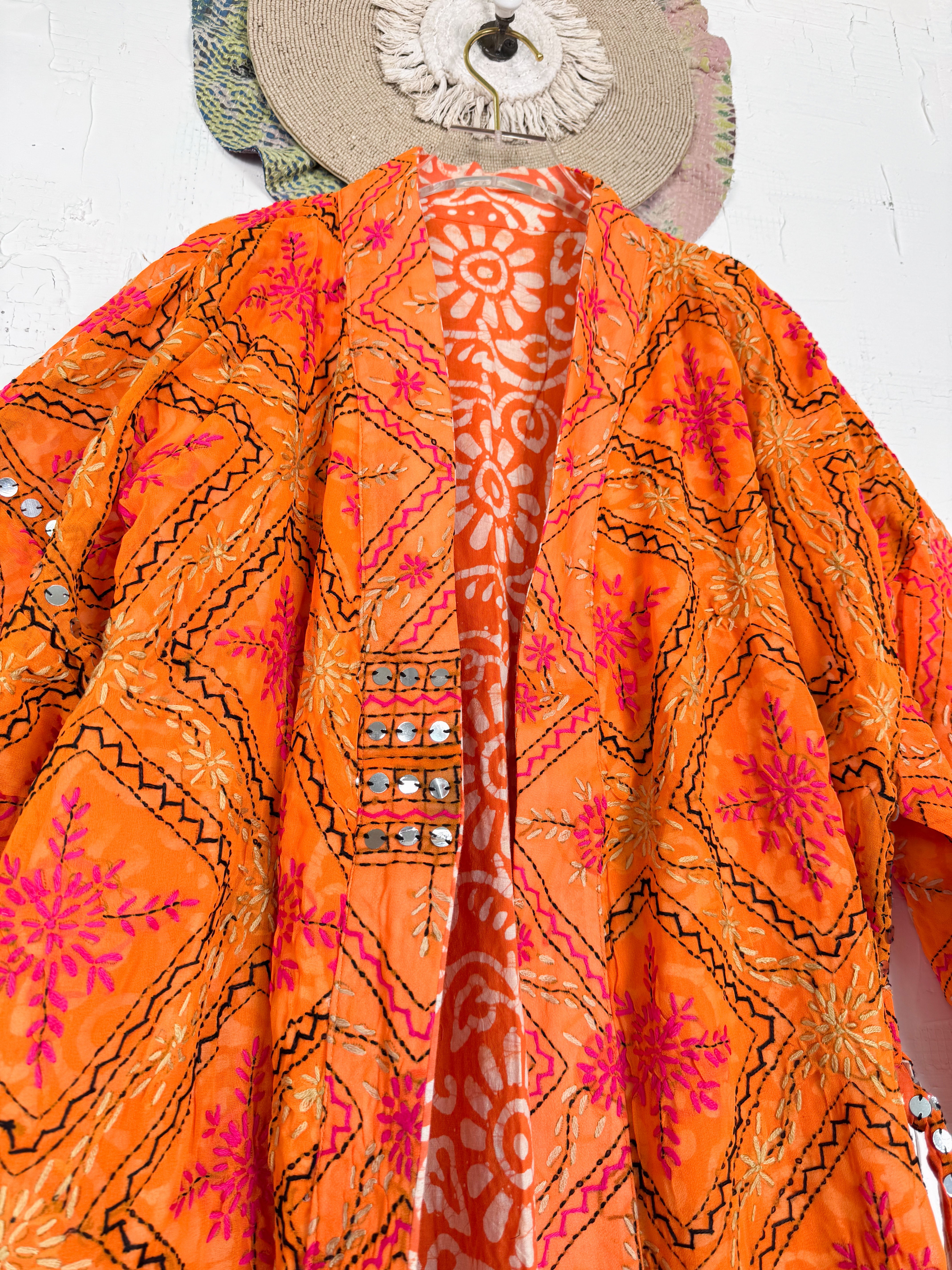 Phulkari kimono - Love Protect Sustain