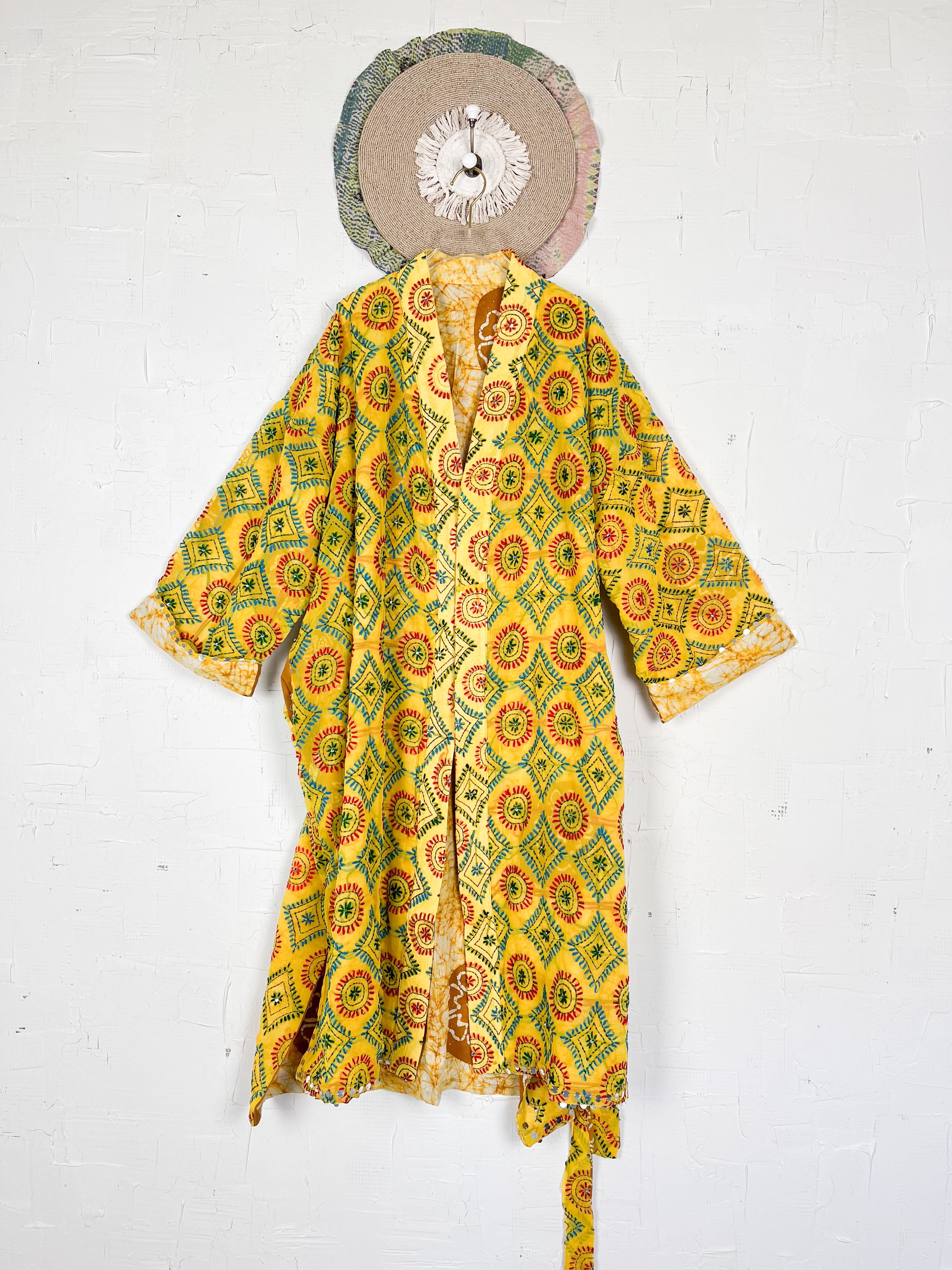 Phulkari kimono - Love Protect Sustain