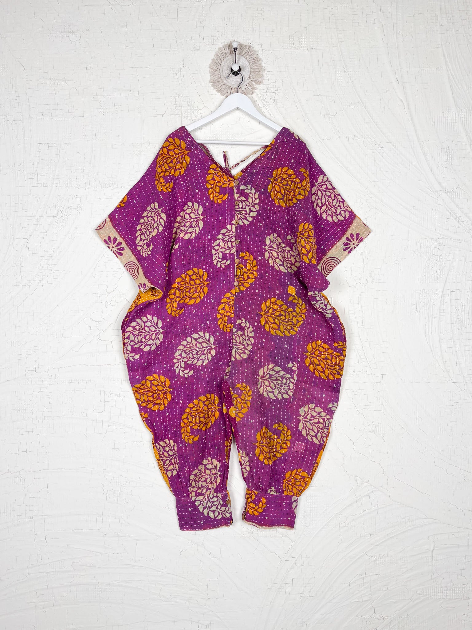 Pink Kantha Jumper - Love Protect Sustain