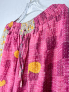 Pink Kantha Ruffle Pants - Love Protect Sustain