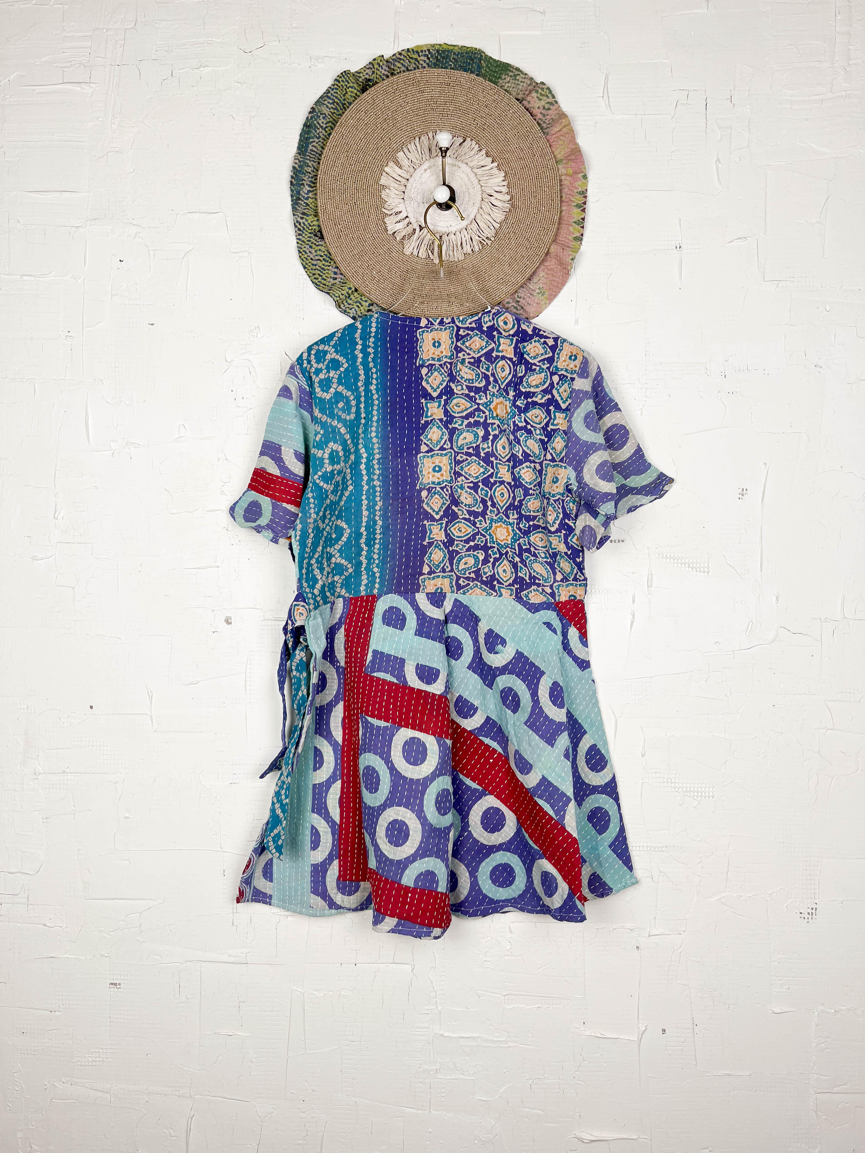 Purple Kantha Dress - Love Protect Sustain