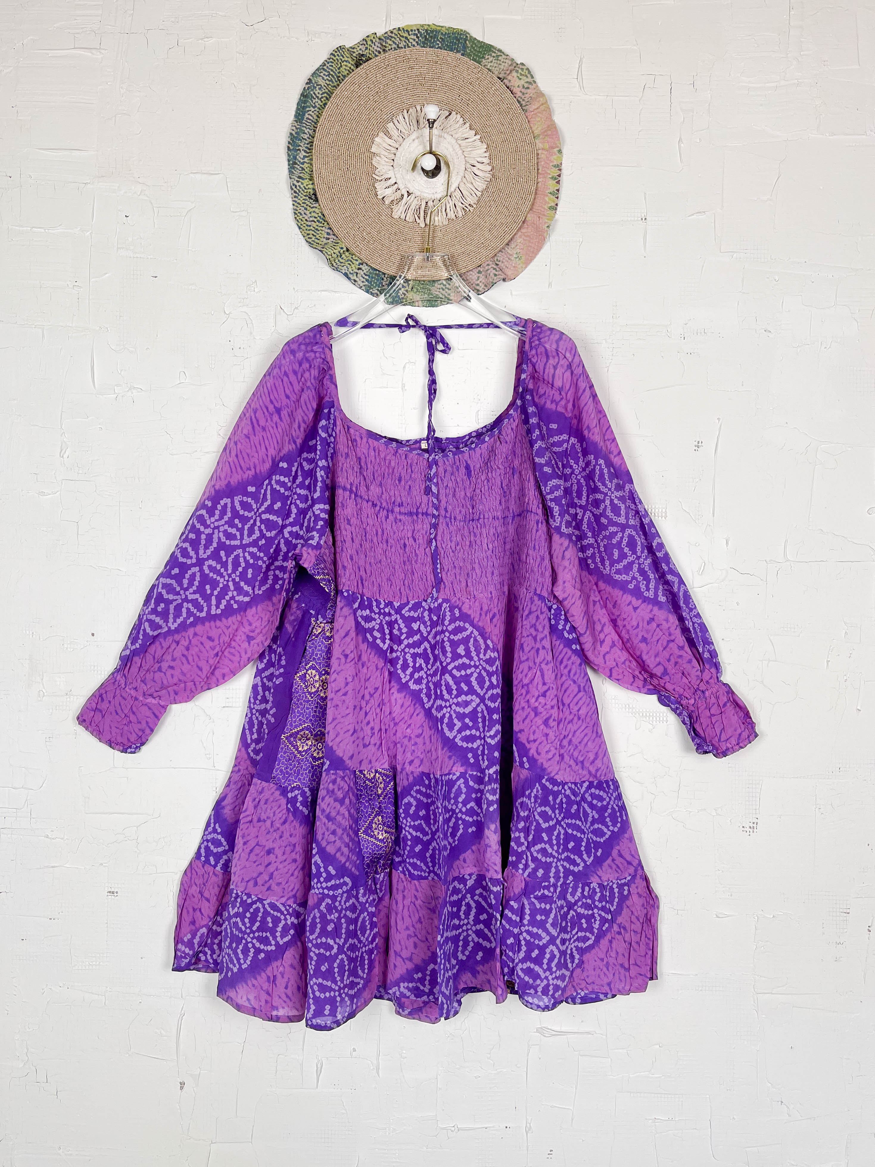 Purple Silk Dress - Love Protect Sustain