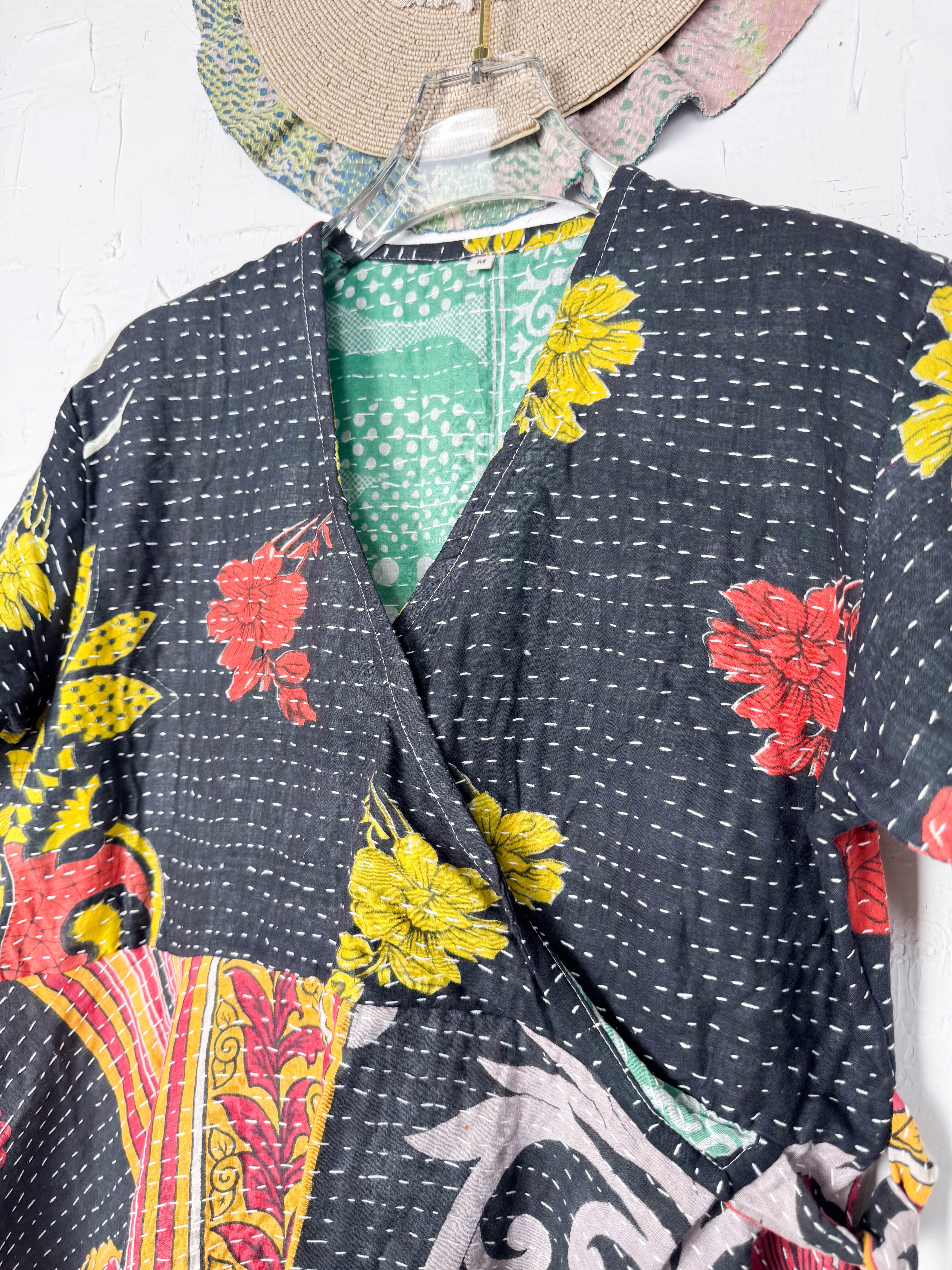 Quilted wrap dress - Love Protect Sustain