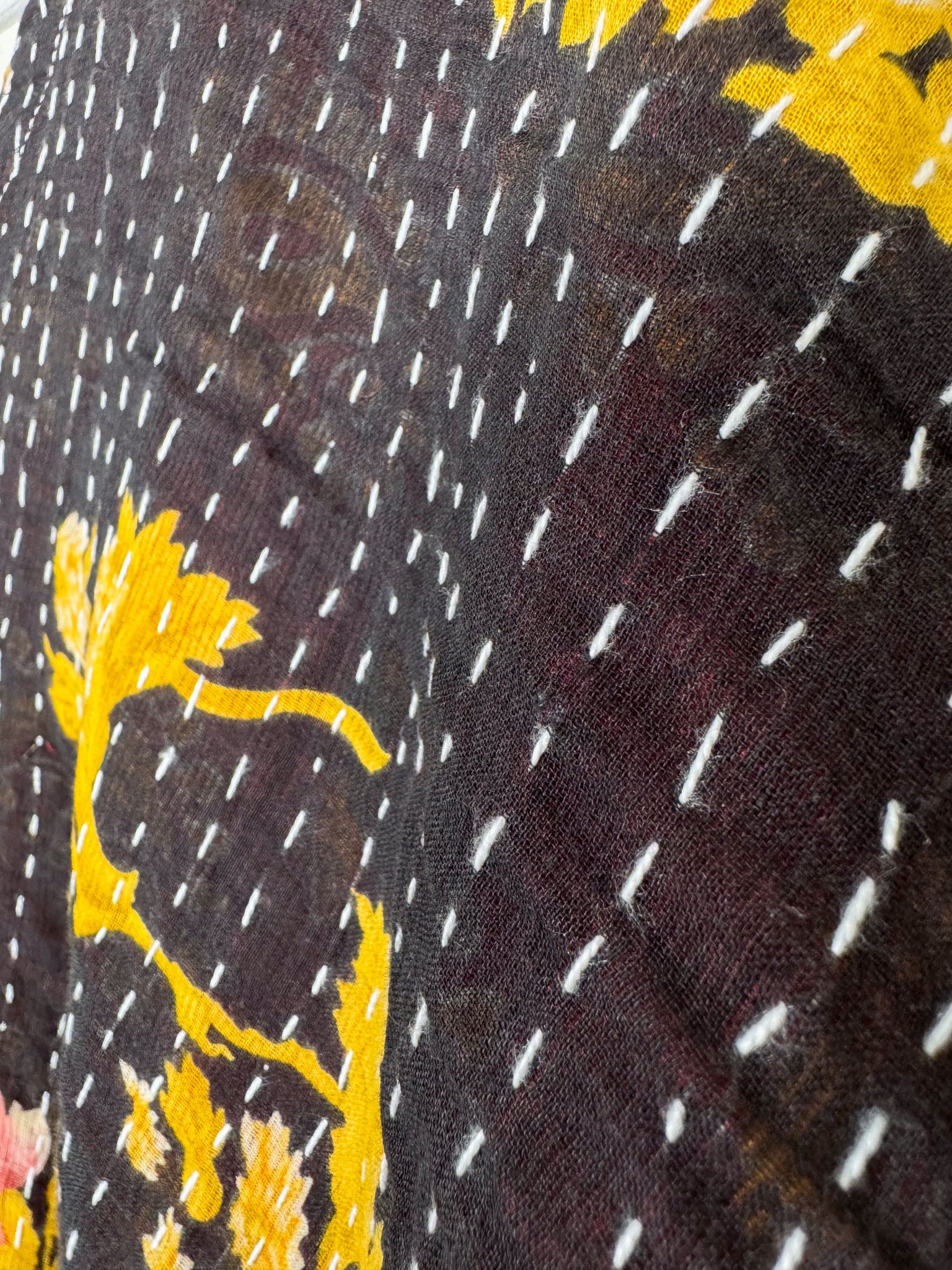 Recycled sari Kantha jumpsuit - Love Protect Sustain