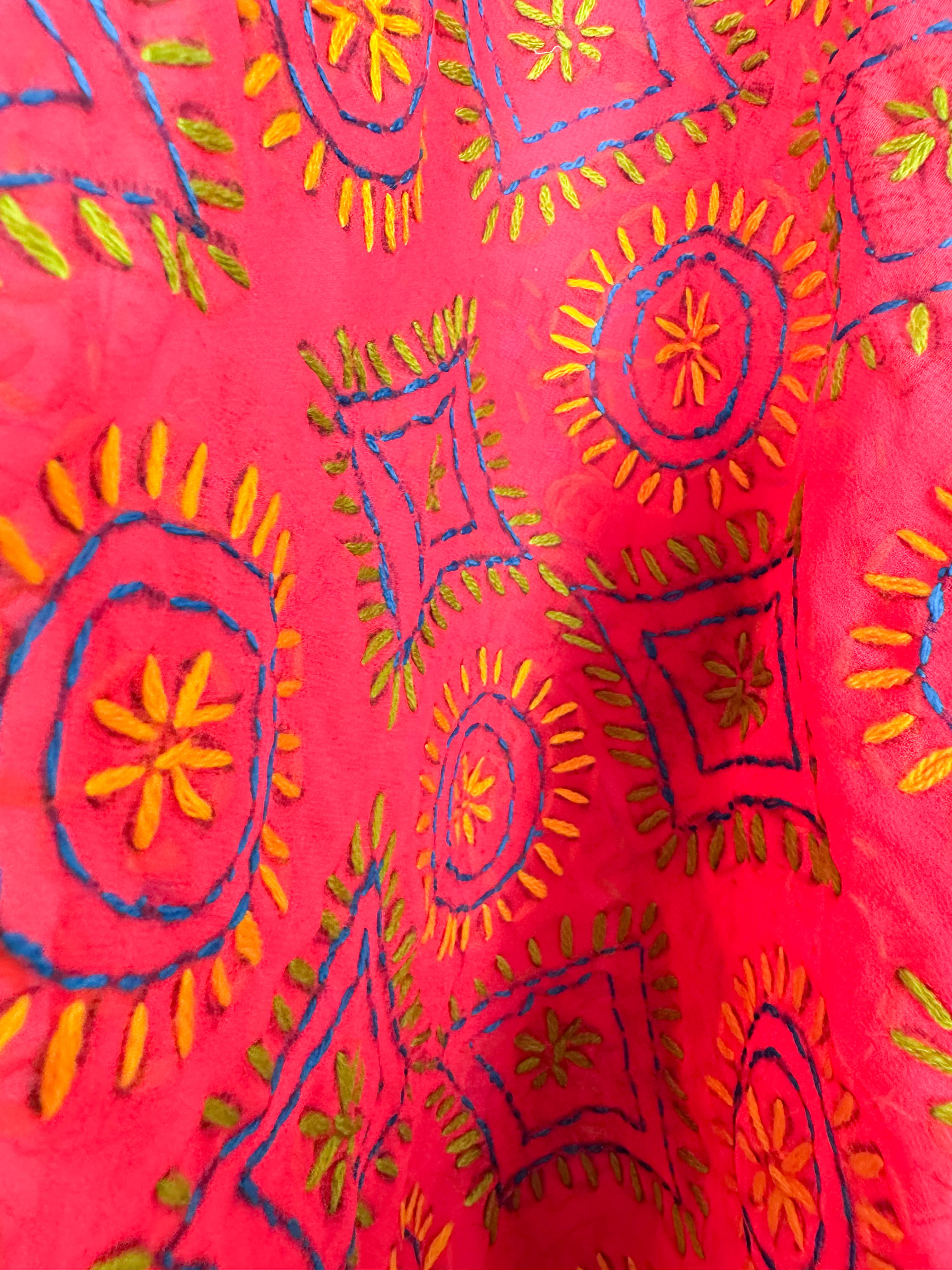 Red Floral Robe - Love Protect Sustain