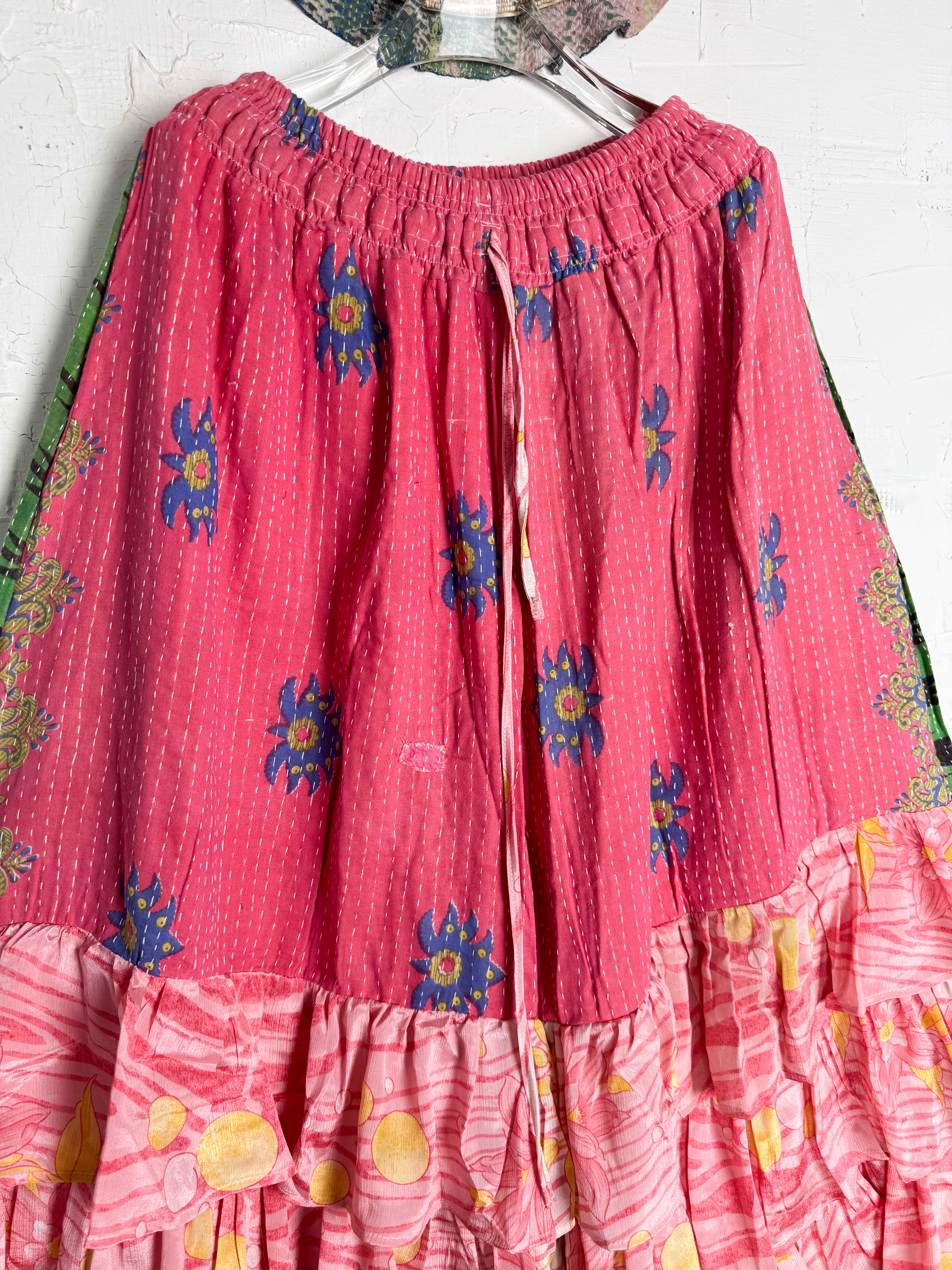 Relaxed fit silk pants lounge - Love Protect Sustain