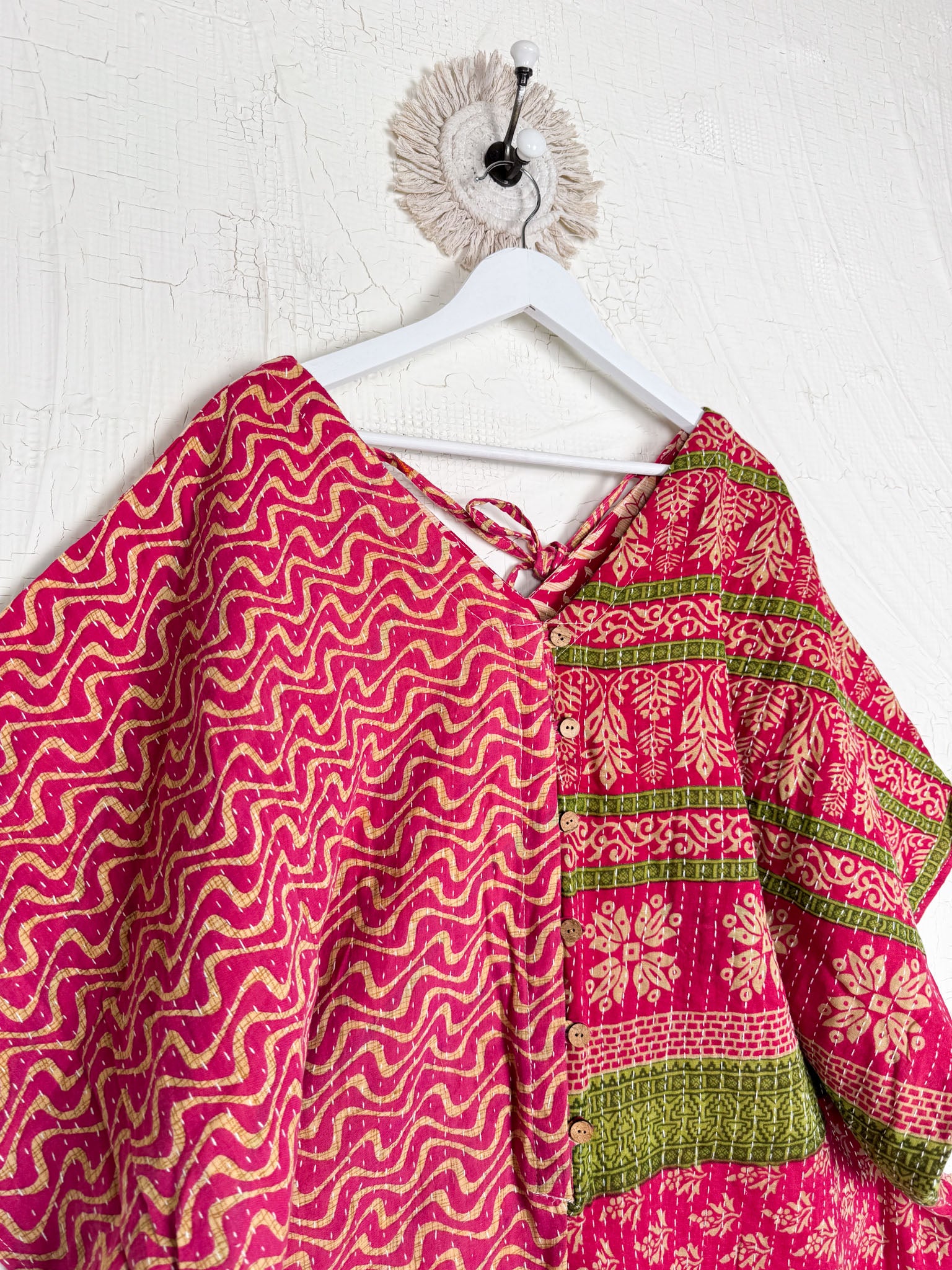 Reversible Kantha jumpsuit - Love Protect Sustain