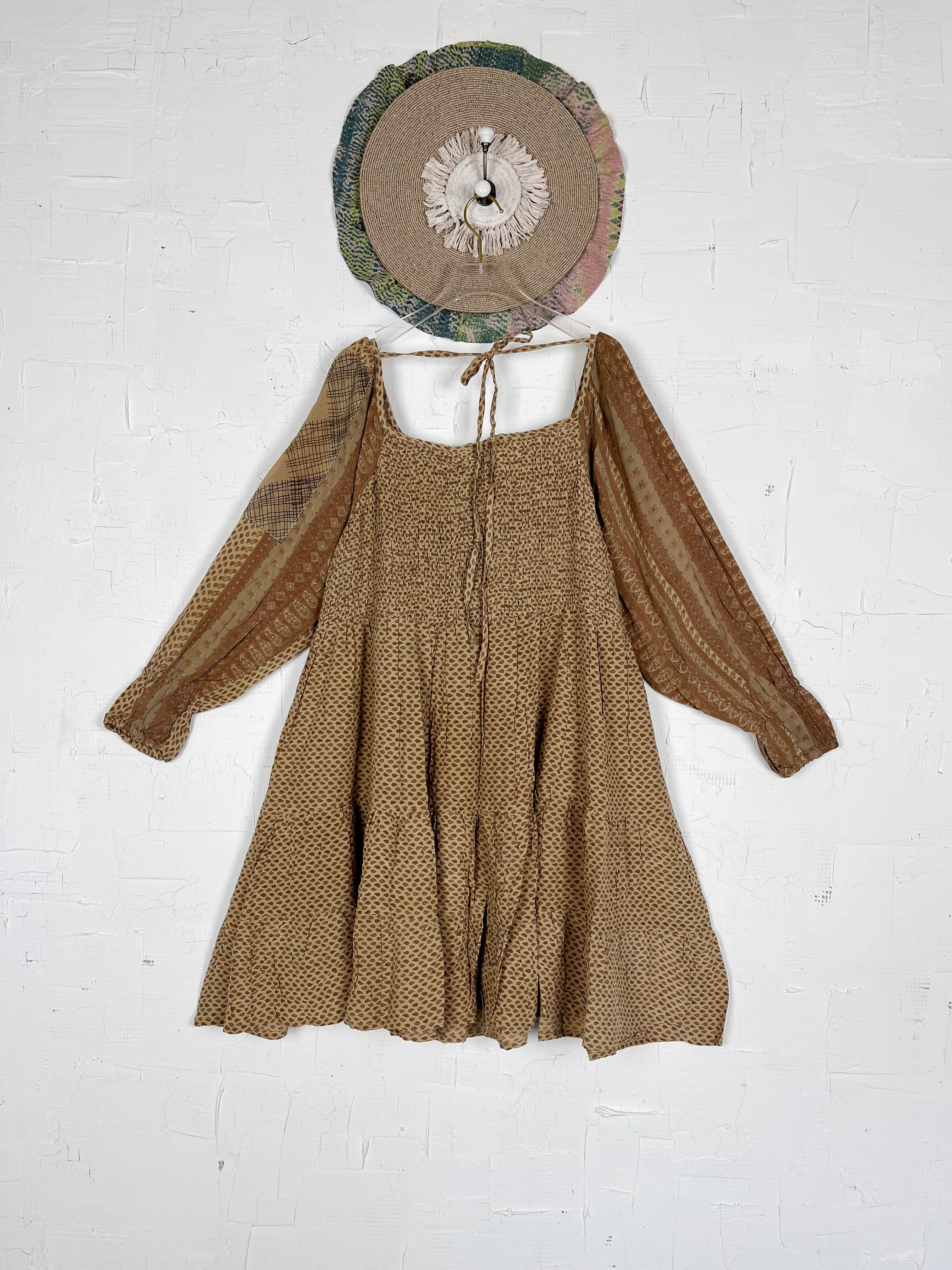 Silk Midi dress - Love Protect Sustain