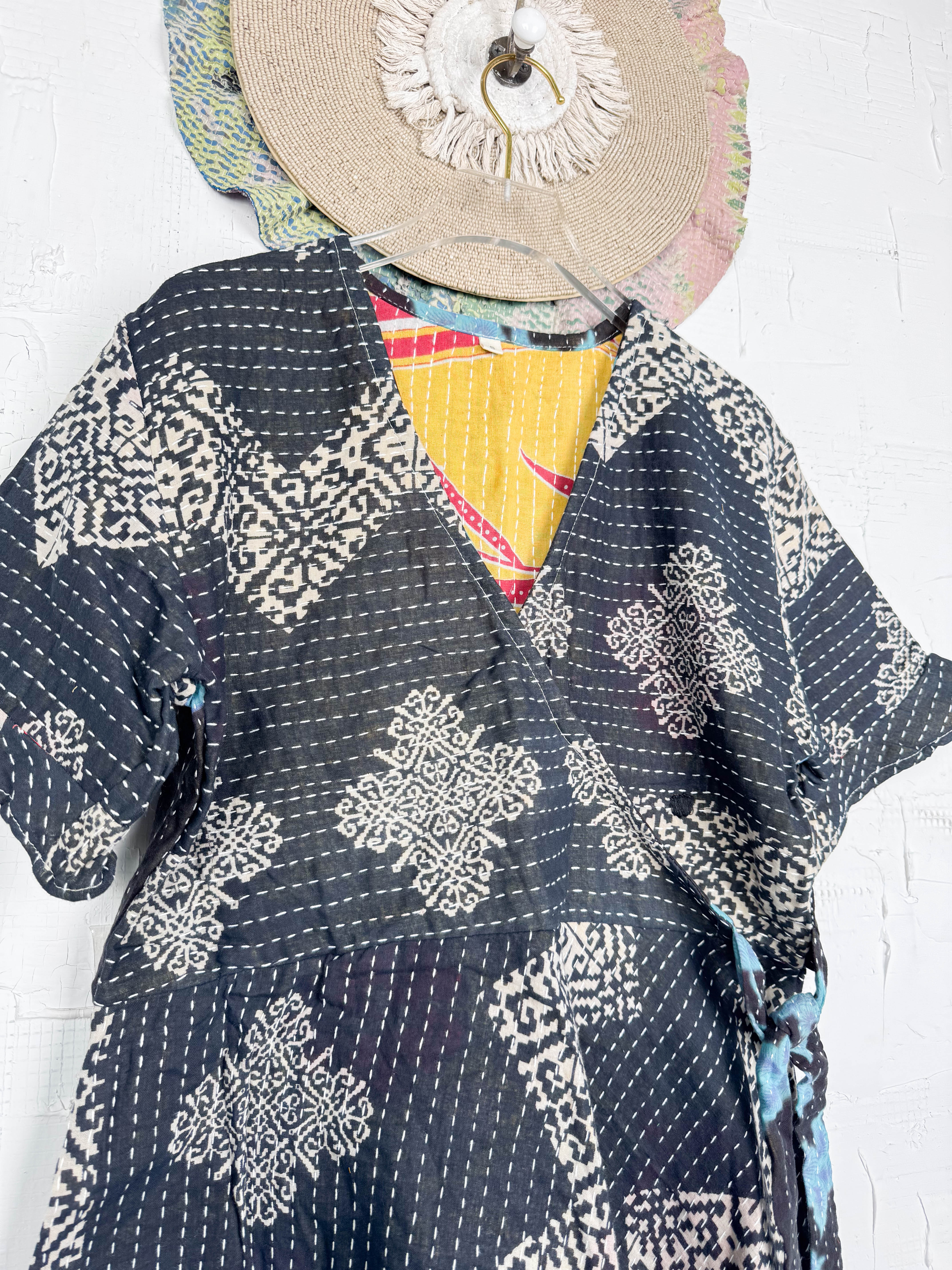 Summer Kantha dress - Love Protect Sustain