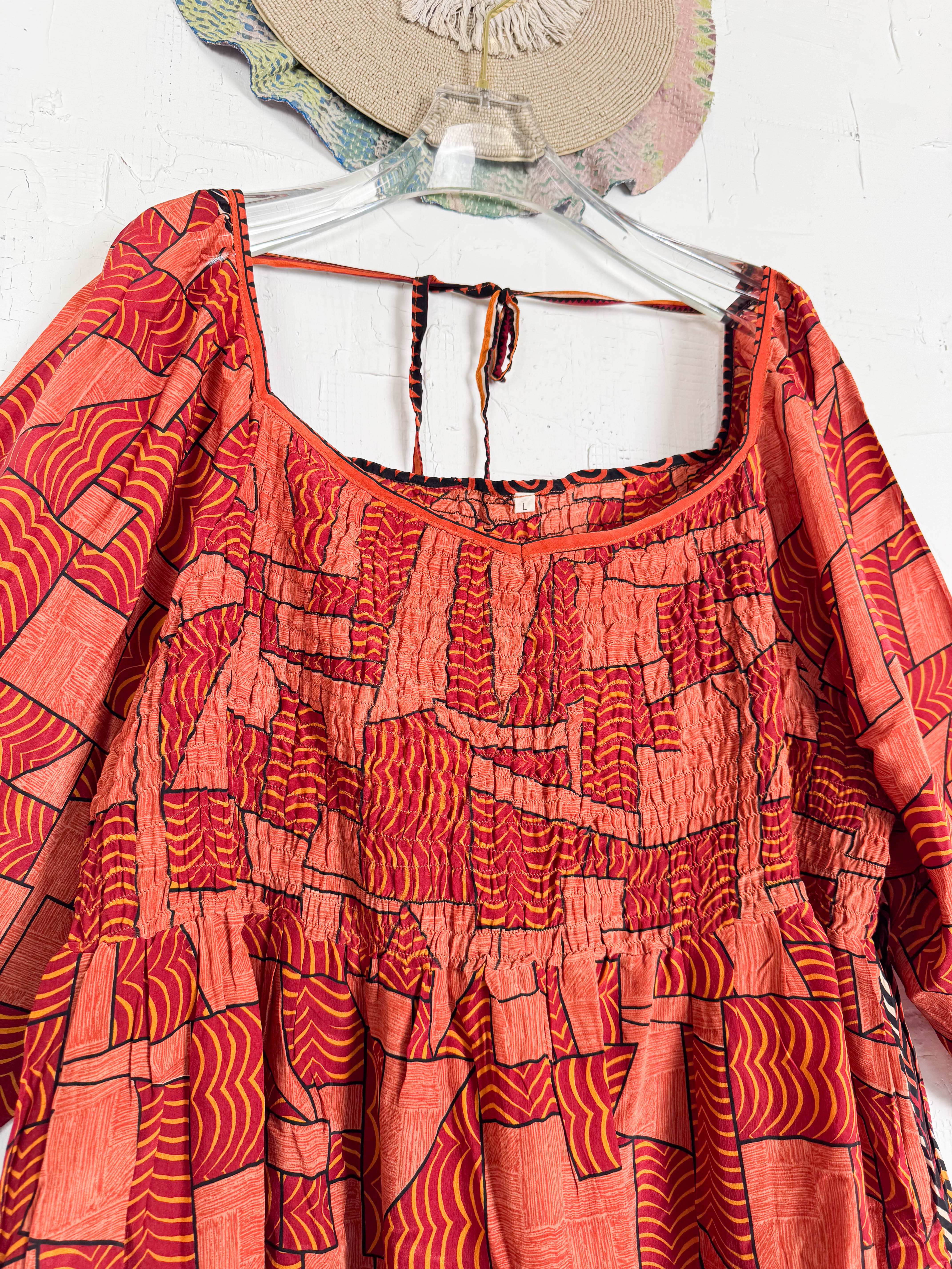 Summer silk dress - Love Protect Sustain