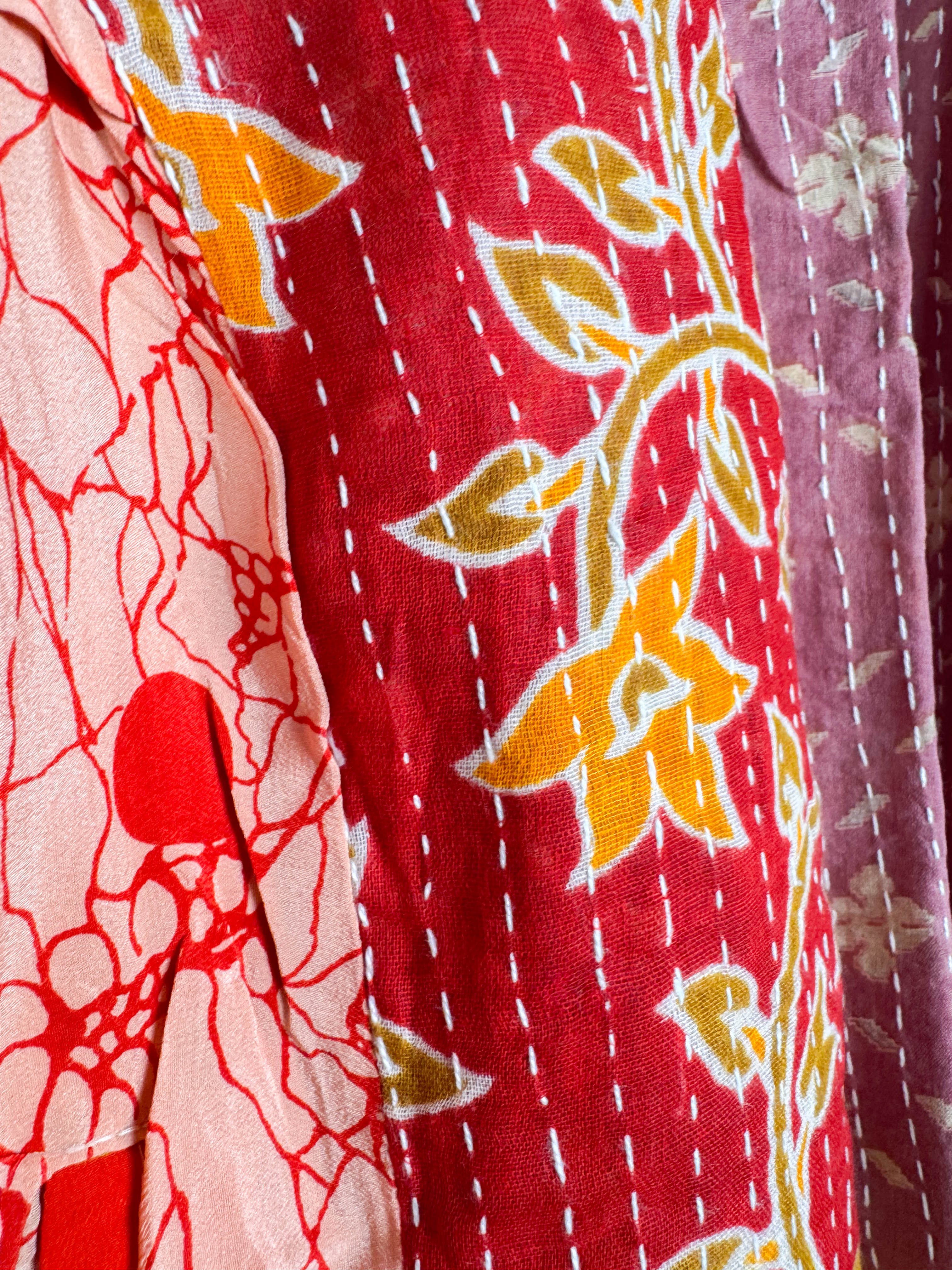 Summer silk kantha top - Love Protect Sustain