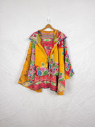 Sustainable kantha poncho - Love Protect Sustain