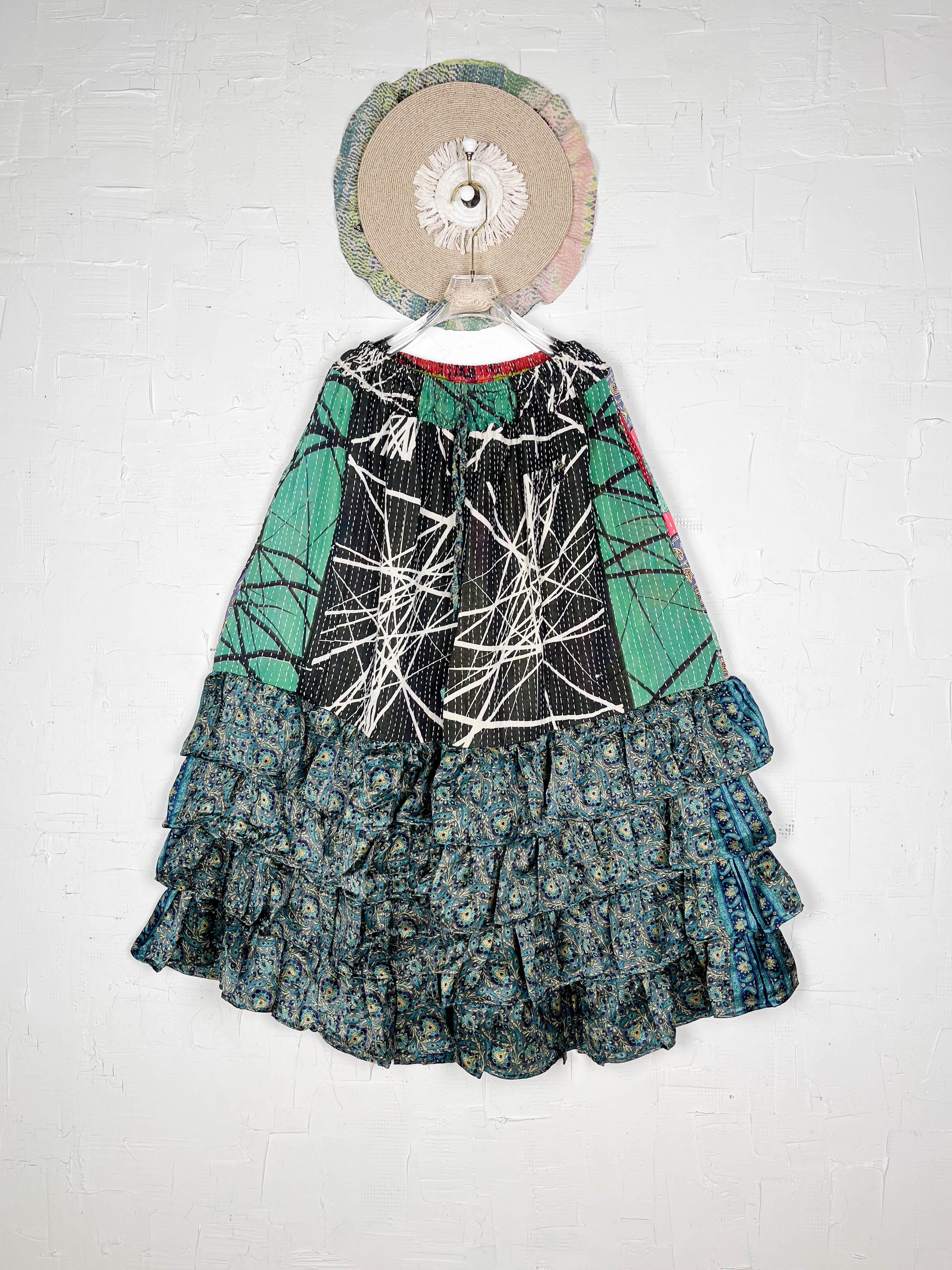 Sustainable silk frill pants - Love Protect Sustain