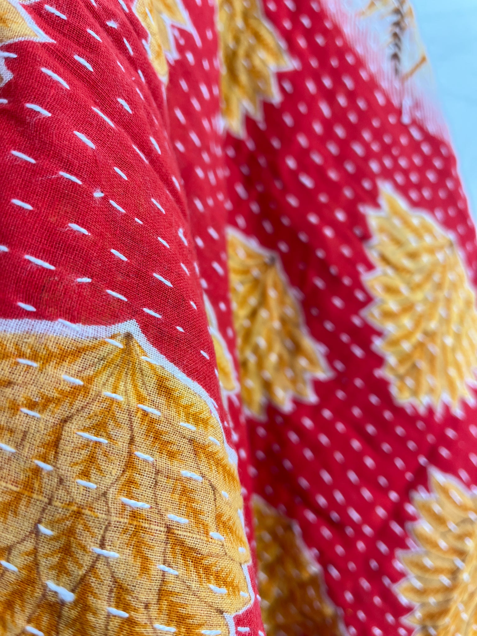 Tie front kantha ponch - Love Protect Sustain