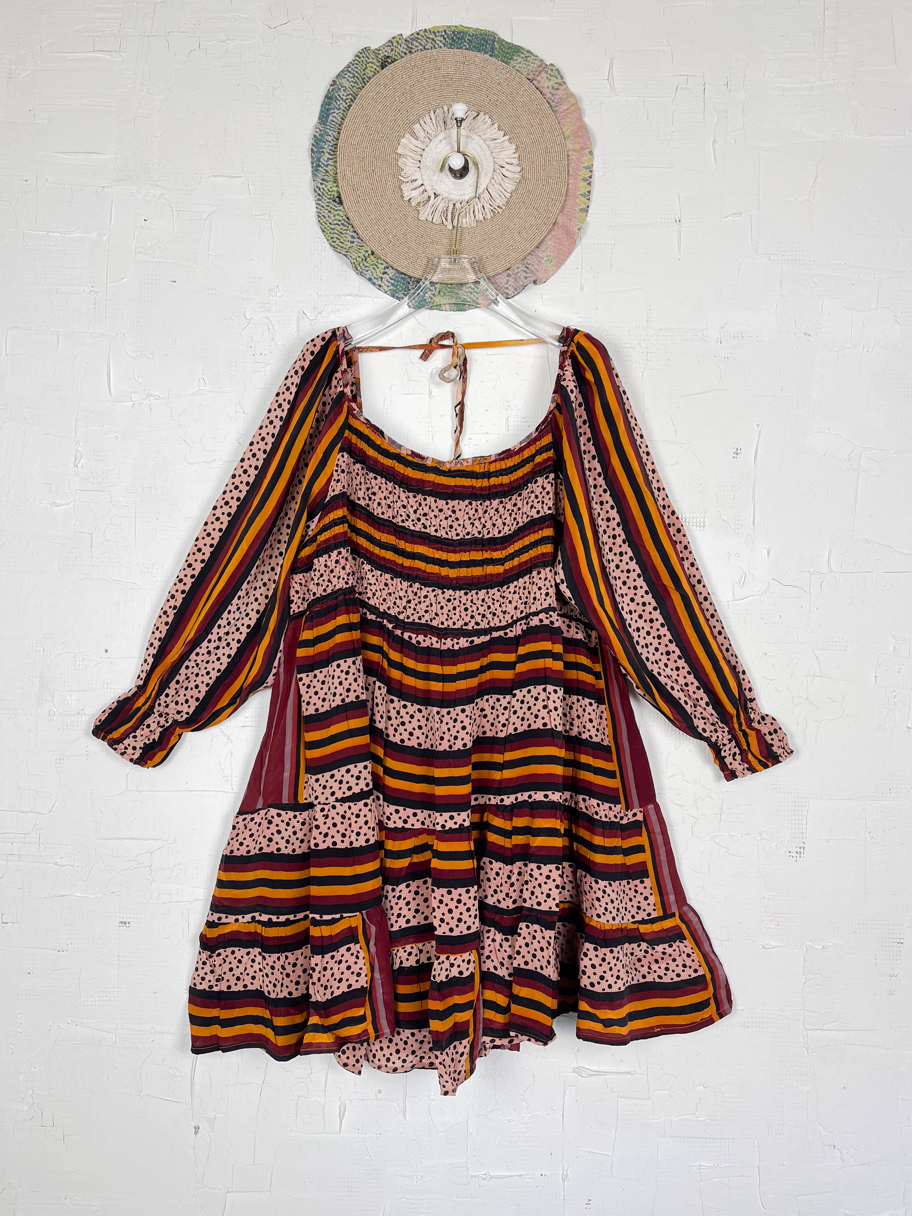 Tiered silk dress - Love Protect Sustain