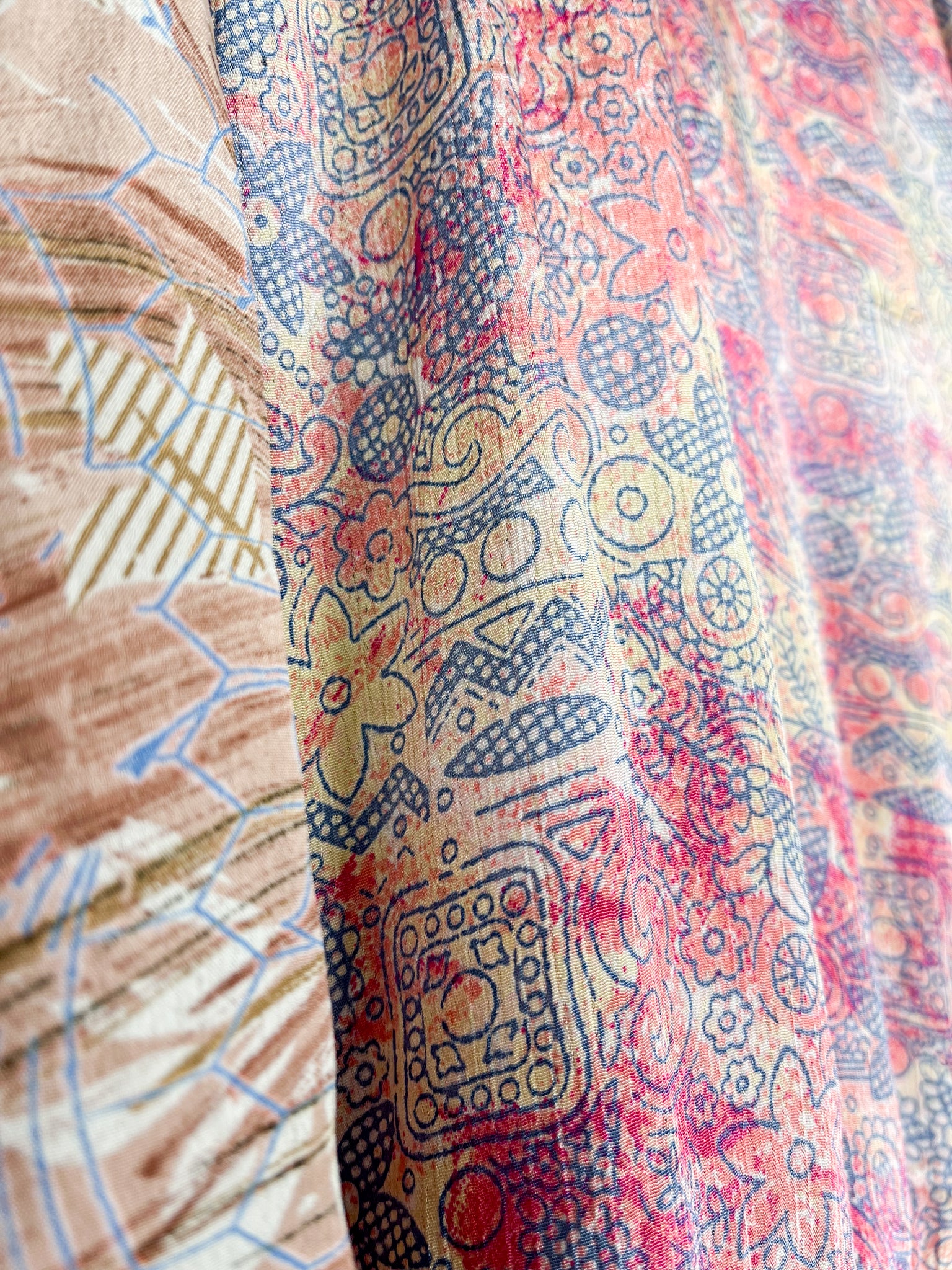 Tiered silk dress for travel - Love Protect Sustain