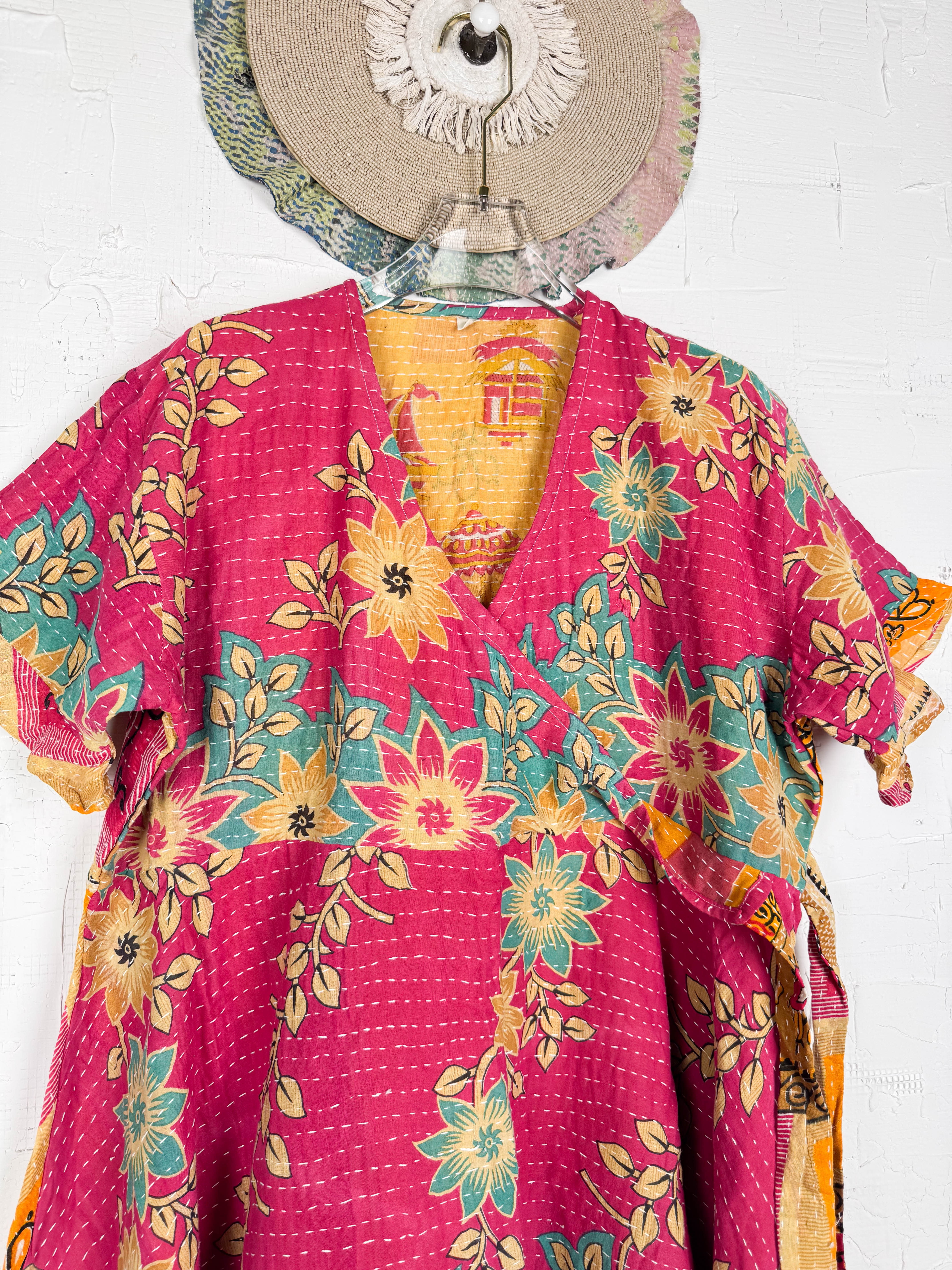 Unique print midi dress - Love Protect Sustain 