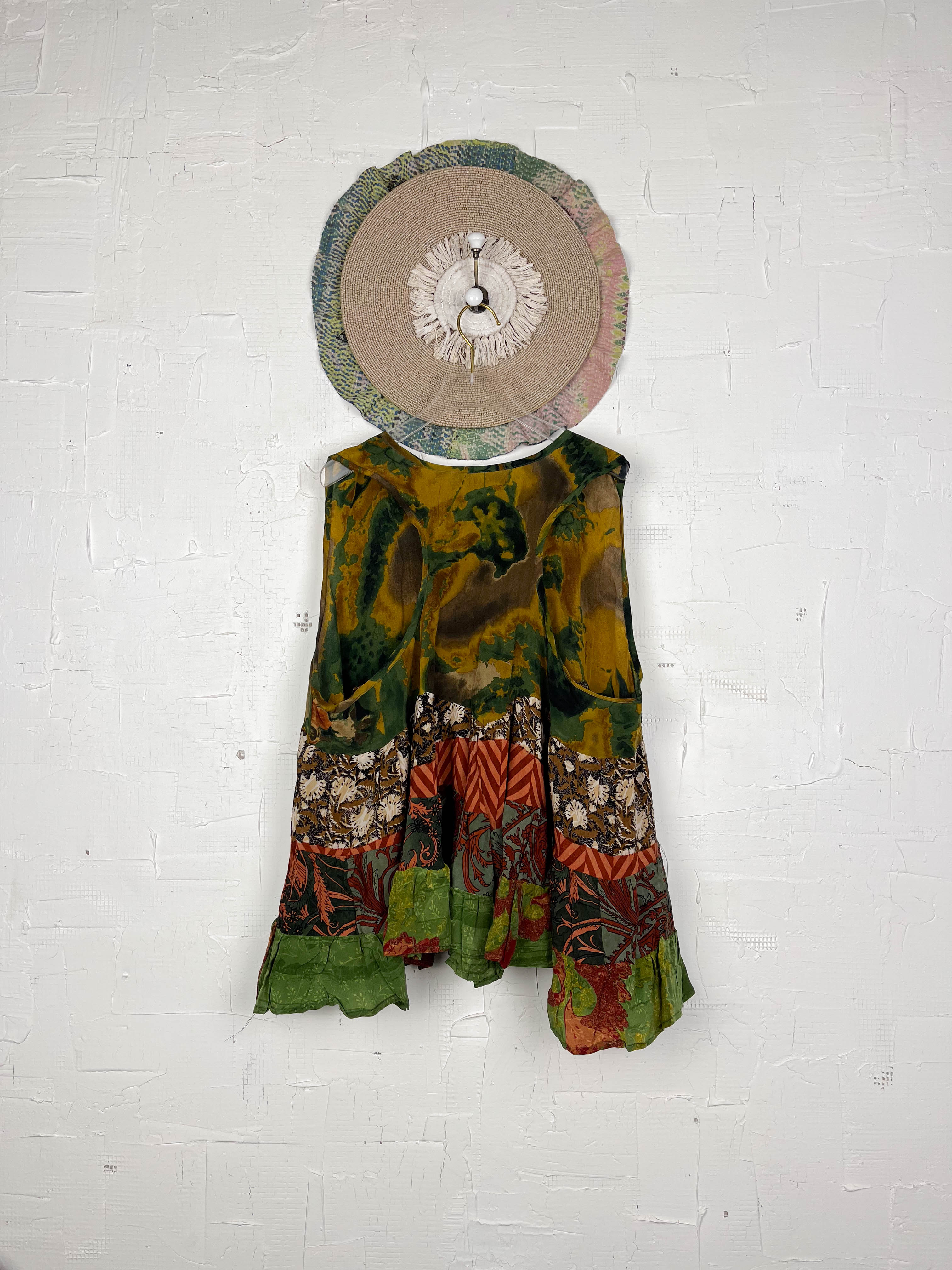 Unique vintage silk blouse - Love Protect Sustain