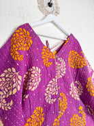 Upcycled Kantha cotton jumpsuit - Love Protect Sustain