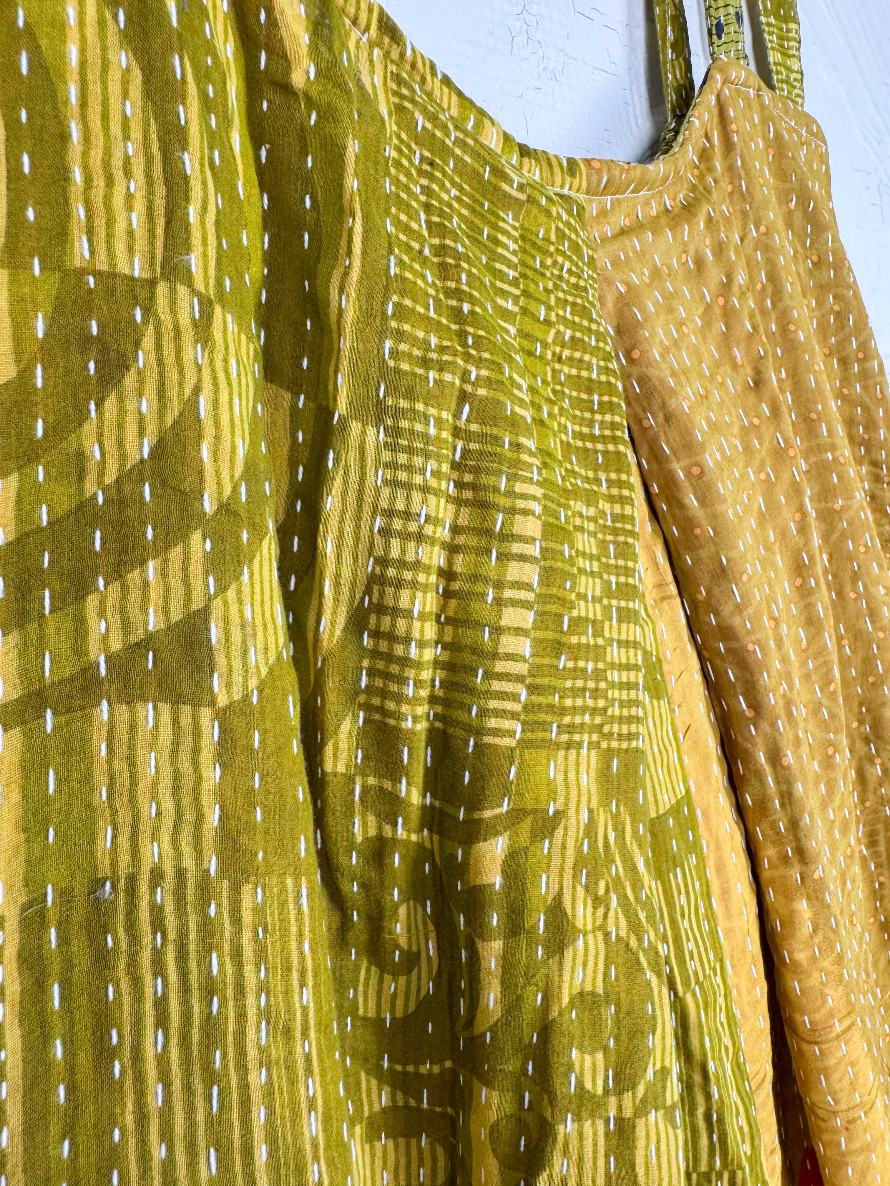 Upcycled fashion jumpsuit - Love Protect Sustain