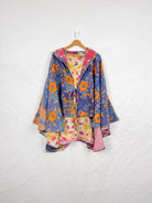 Upcycled kantha poncho - Love Protect Sustain